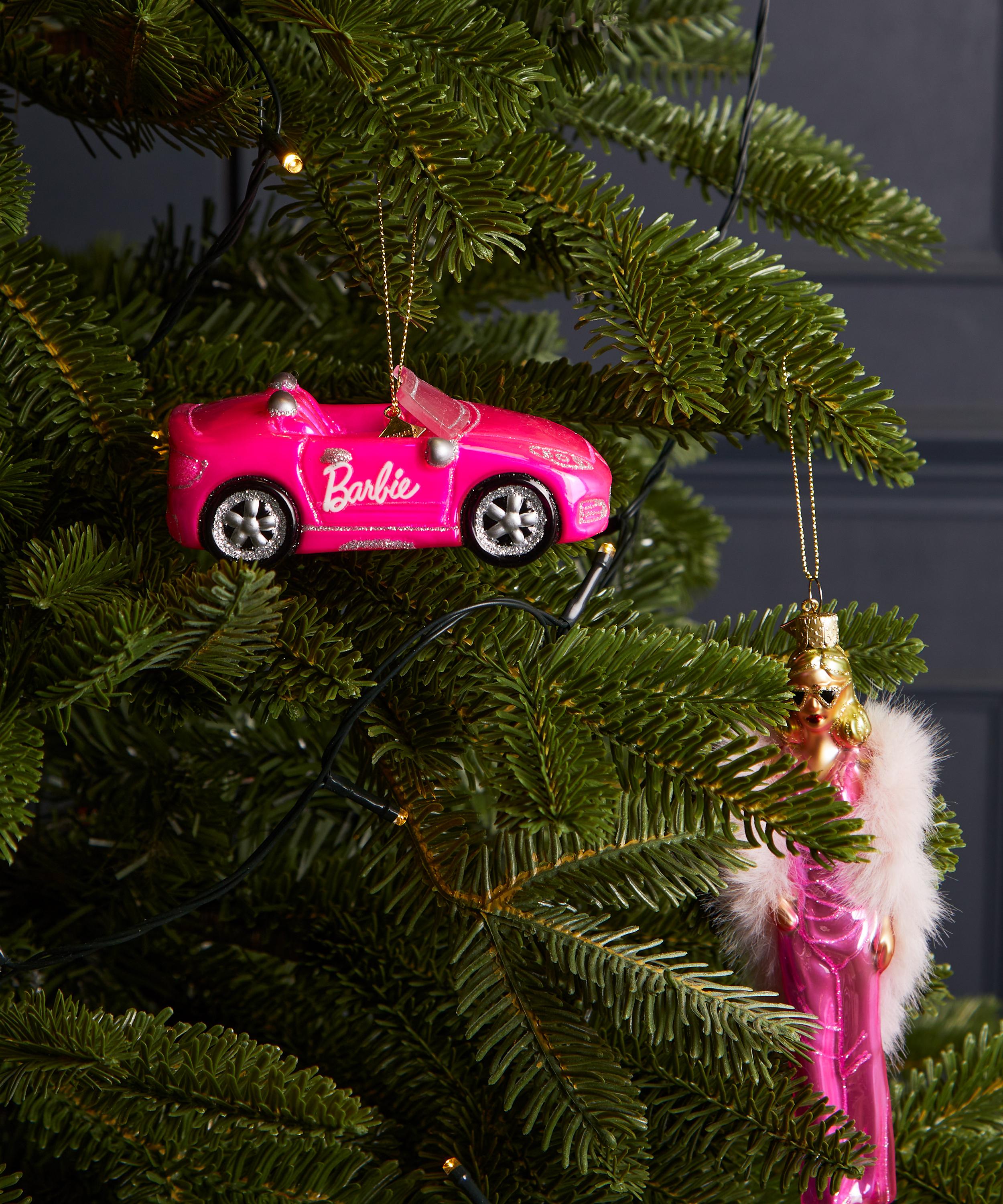 Christmas - Glass Barbie Car Ornament image number 1