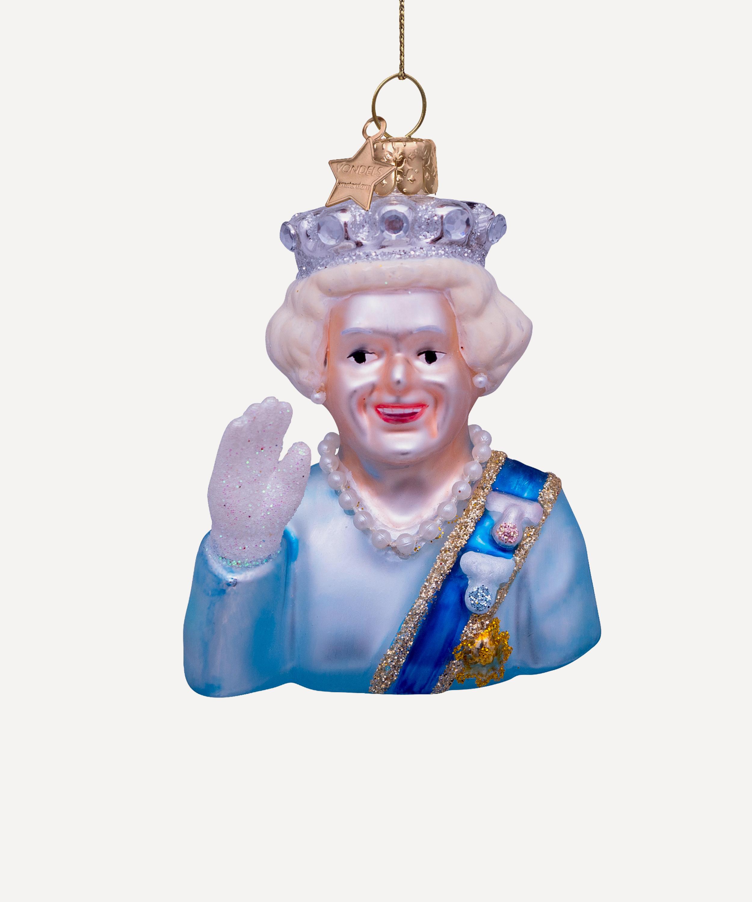 Christmas - Queen Elizabeth II Glass Ornament image number 0