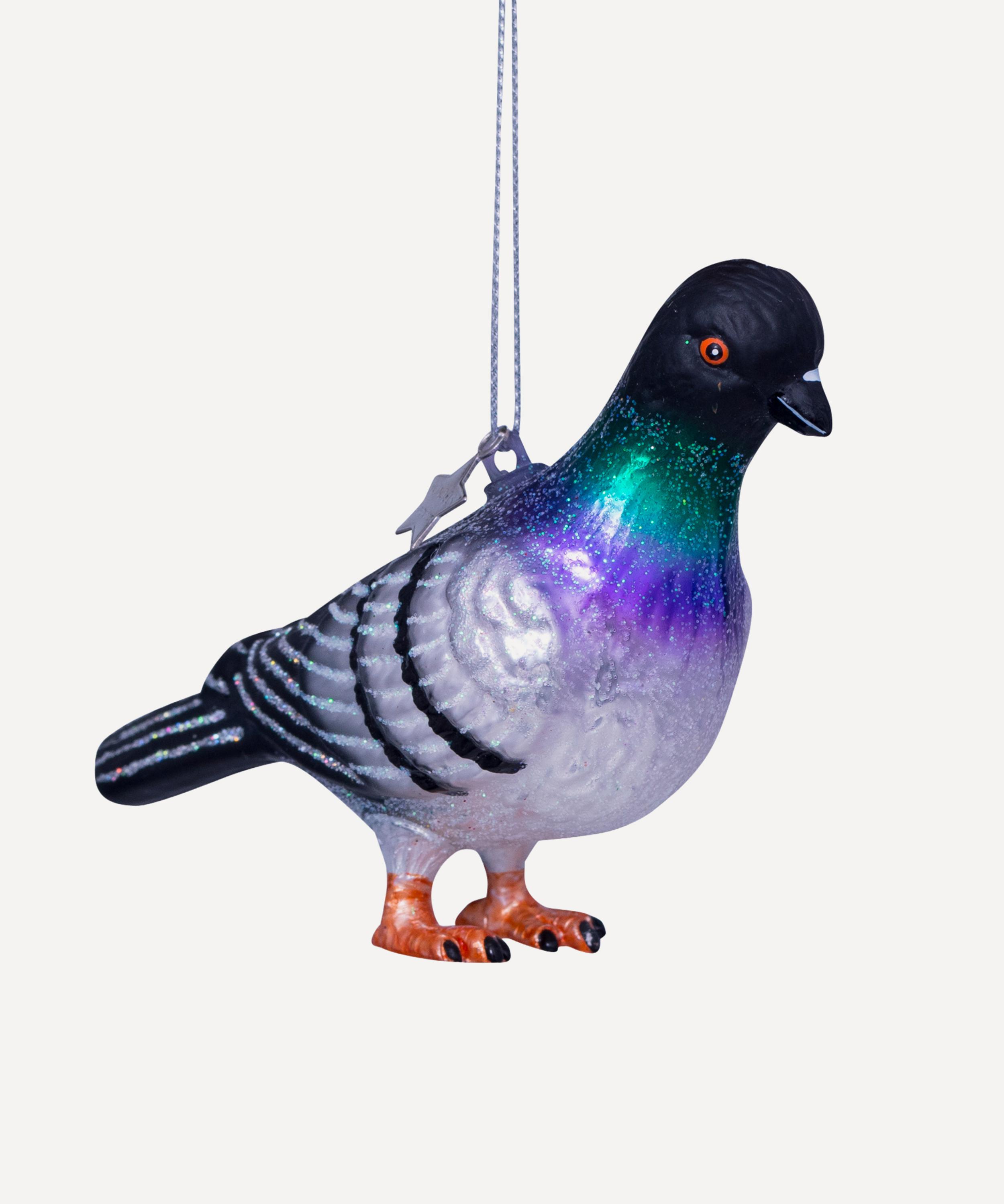 Christmas - Pigeon Glass Ornament image number 0