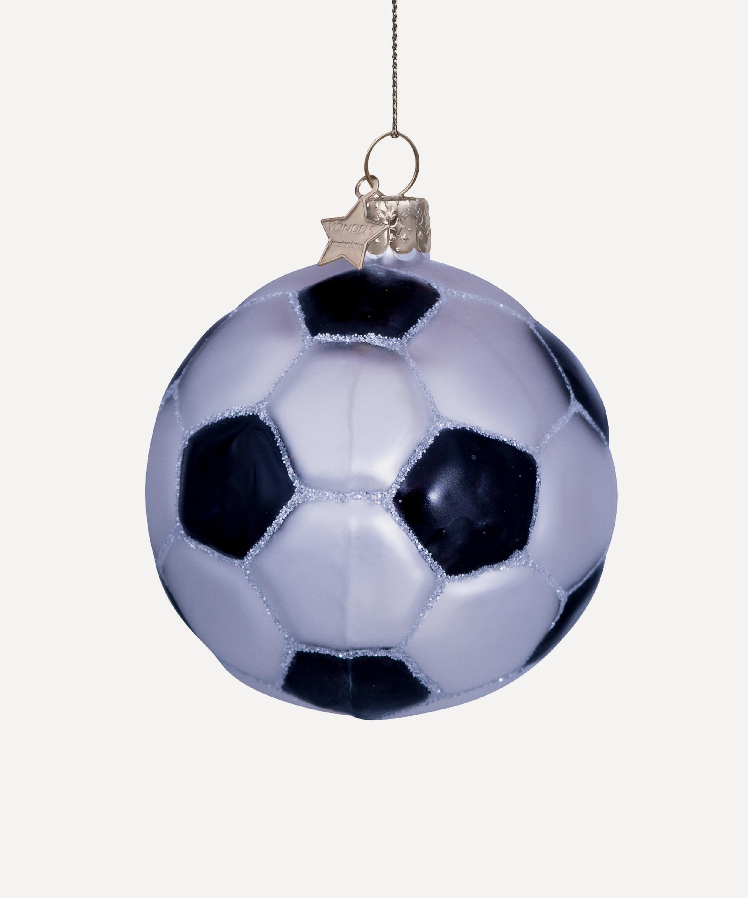 Christmas - Football Glass Ornament image number 0