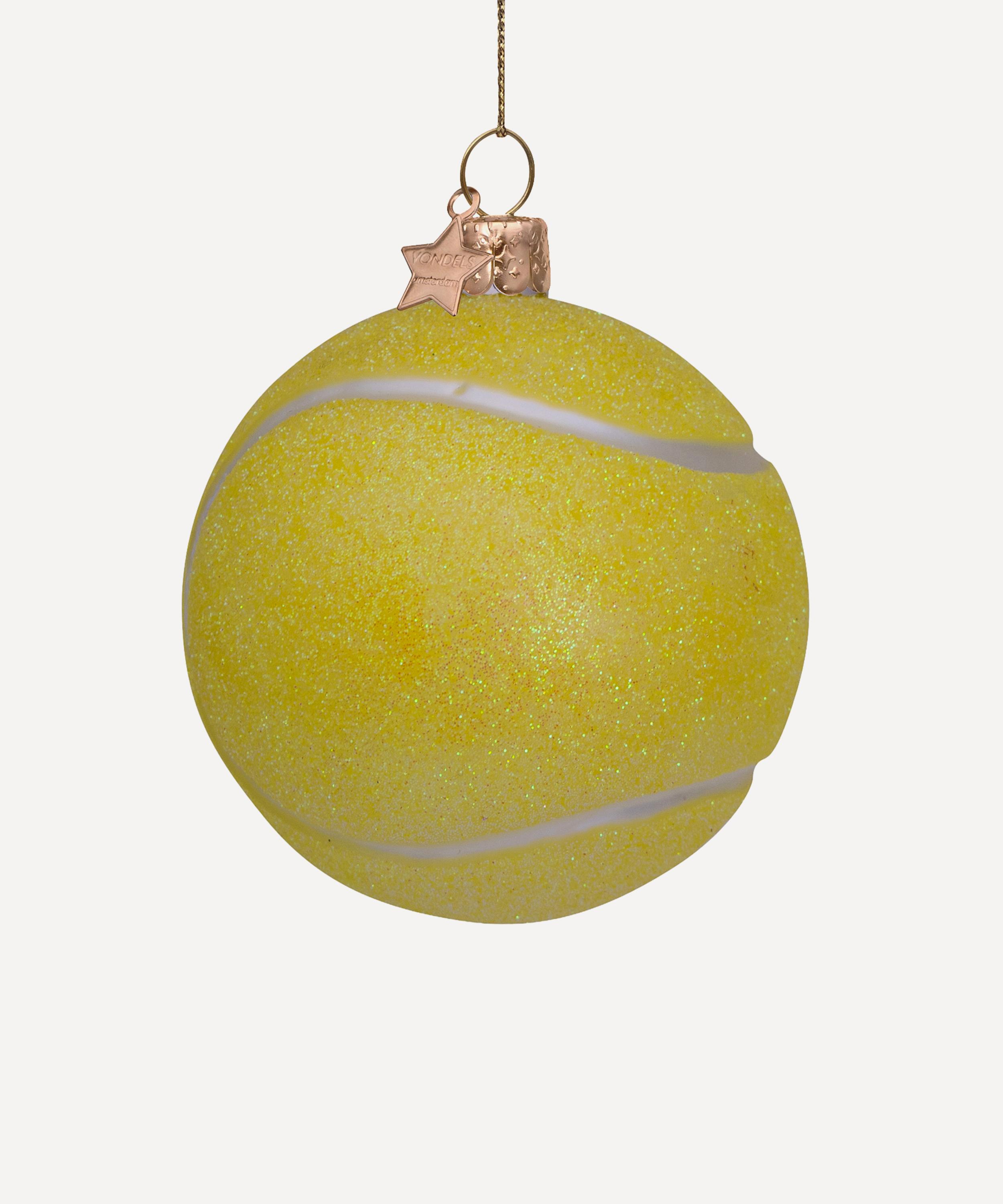Christmas - Tennis Ball Glass Ornament image number 0