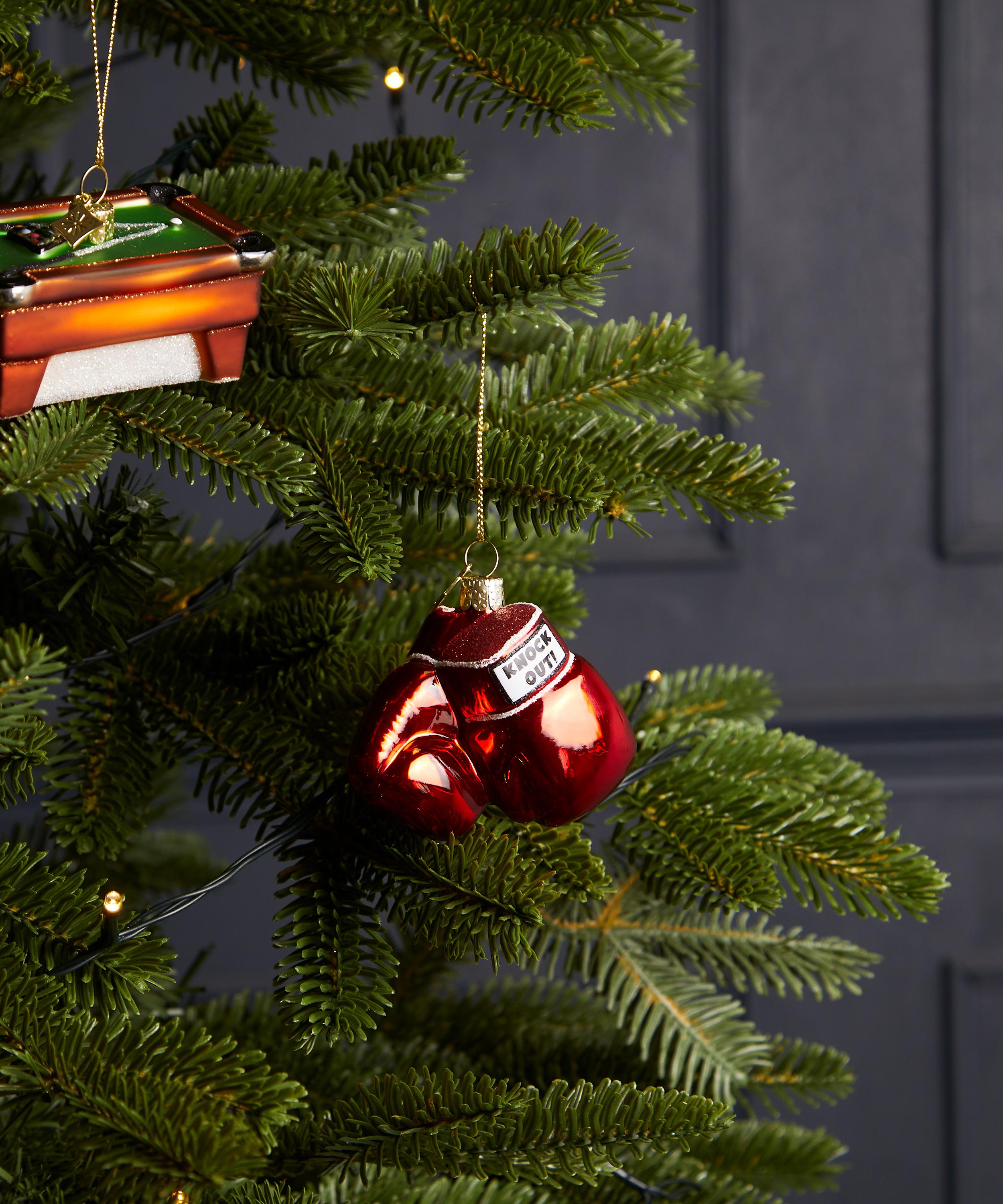 Christmas - Glass Red Boxing Gloves Ornament image number 1