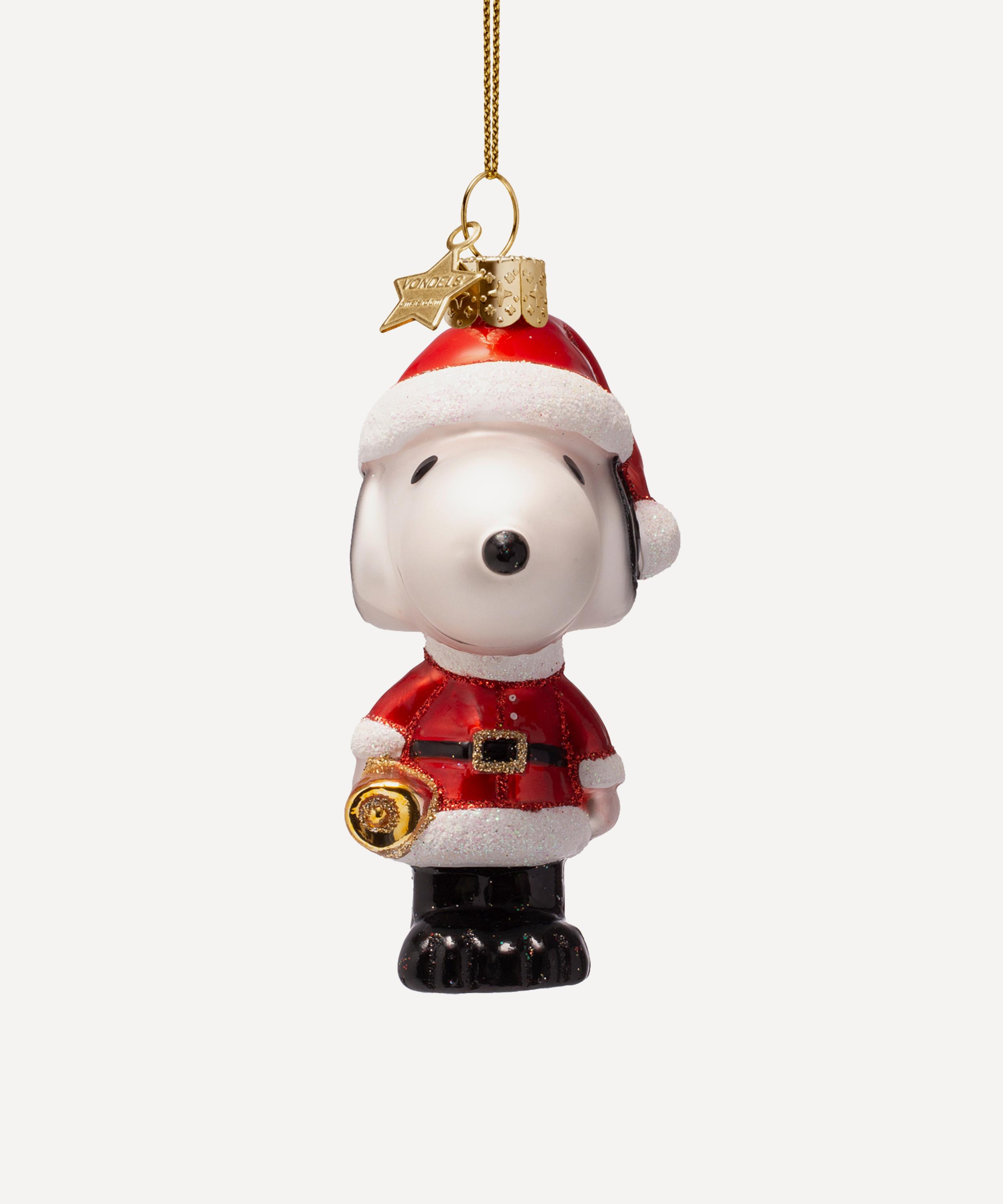 Christmas - Snoopy with Christmas Outfit Glass Ornament image number 0