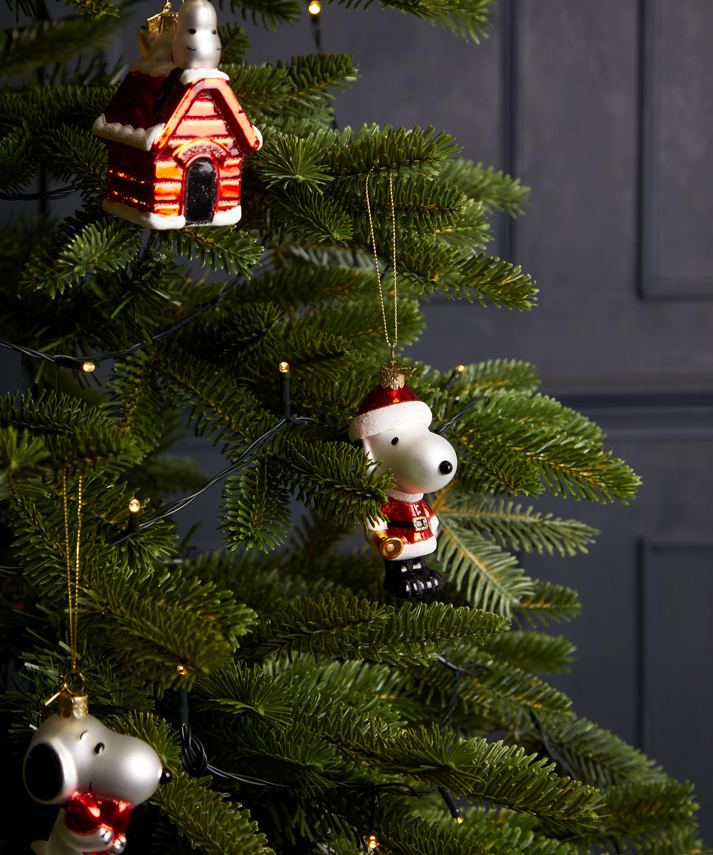 Christmas - Snoopy with Christmas Outfit Glass Ornament image number 1