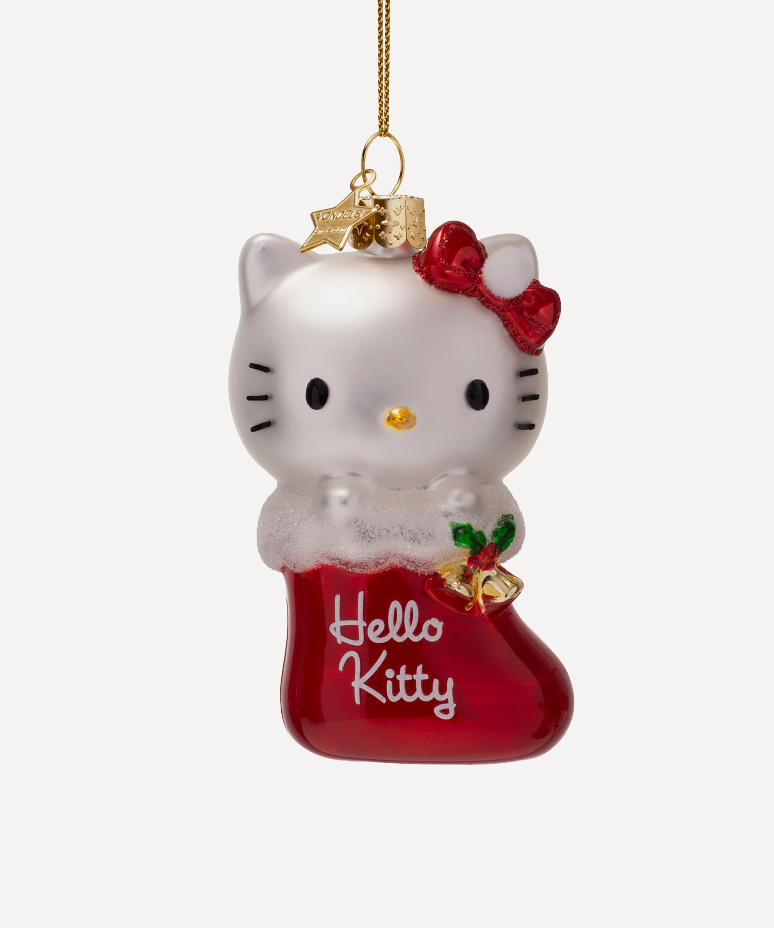 Christmas - Hello Kitty in Christmas Stocking Glass Ornament image number 0
