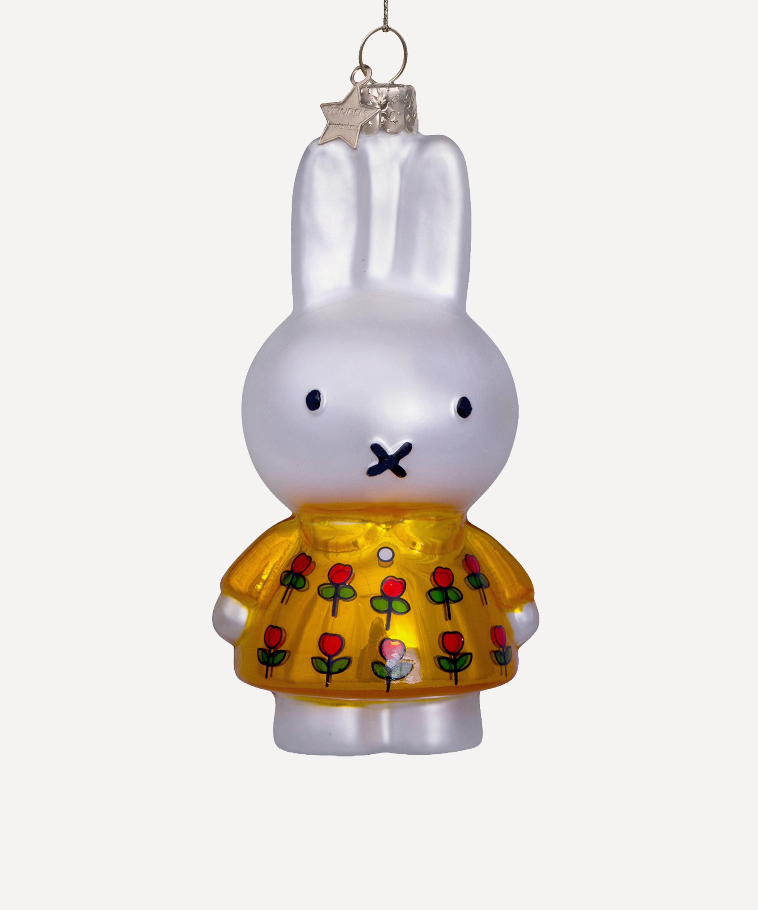 Christmas - Glass Miffy Tulips Ornament image number 0