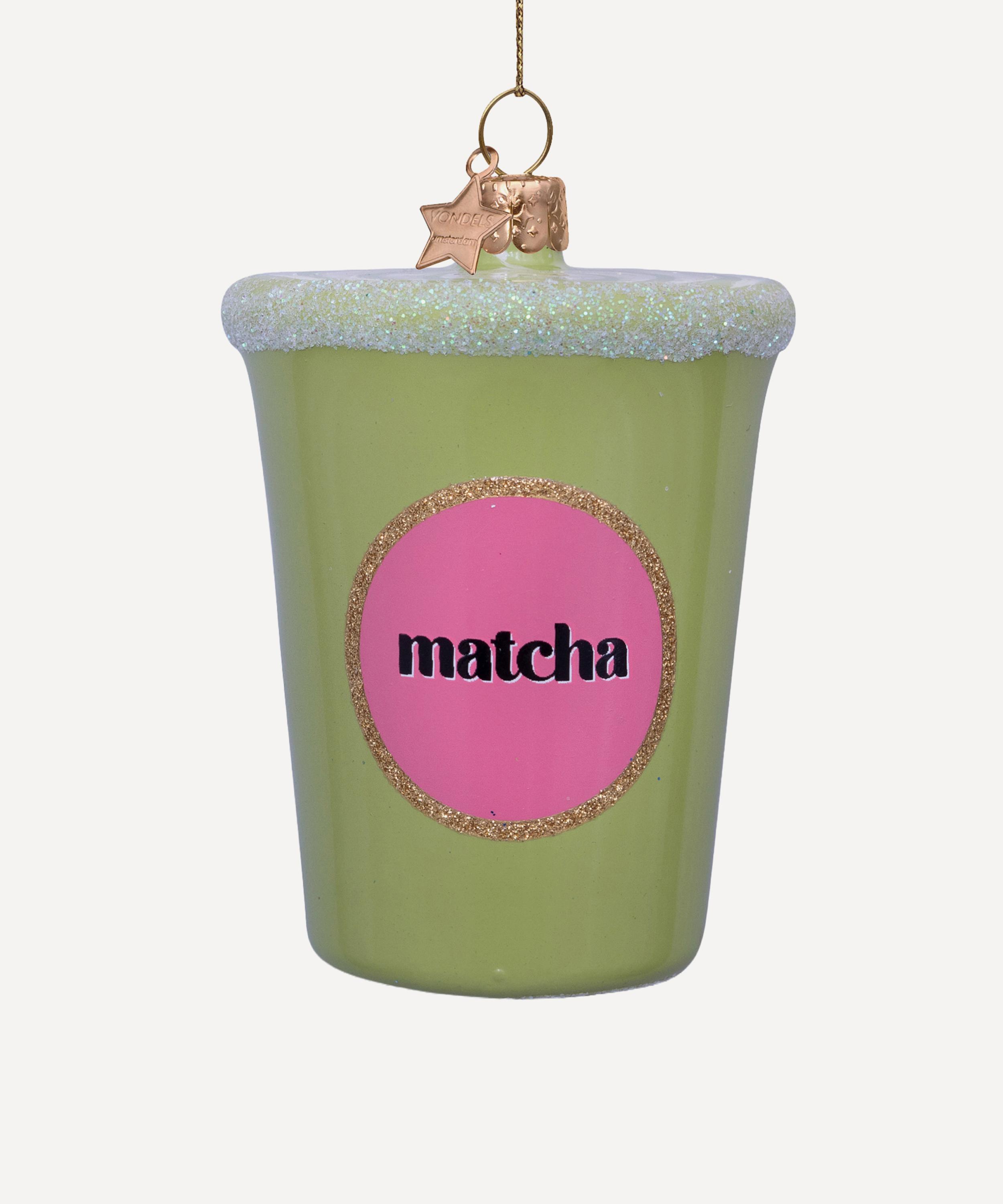 Christmas - Matcha Tea Latte Glass Ornament image number 0