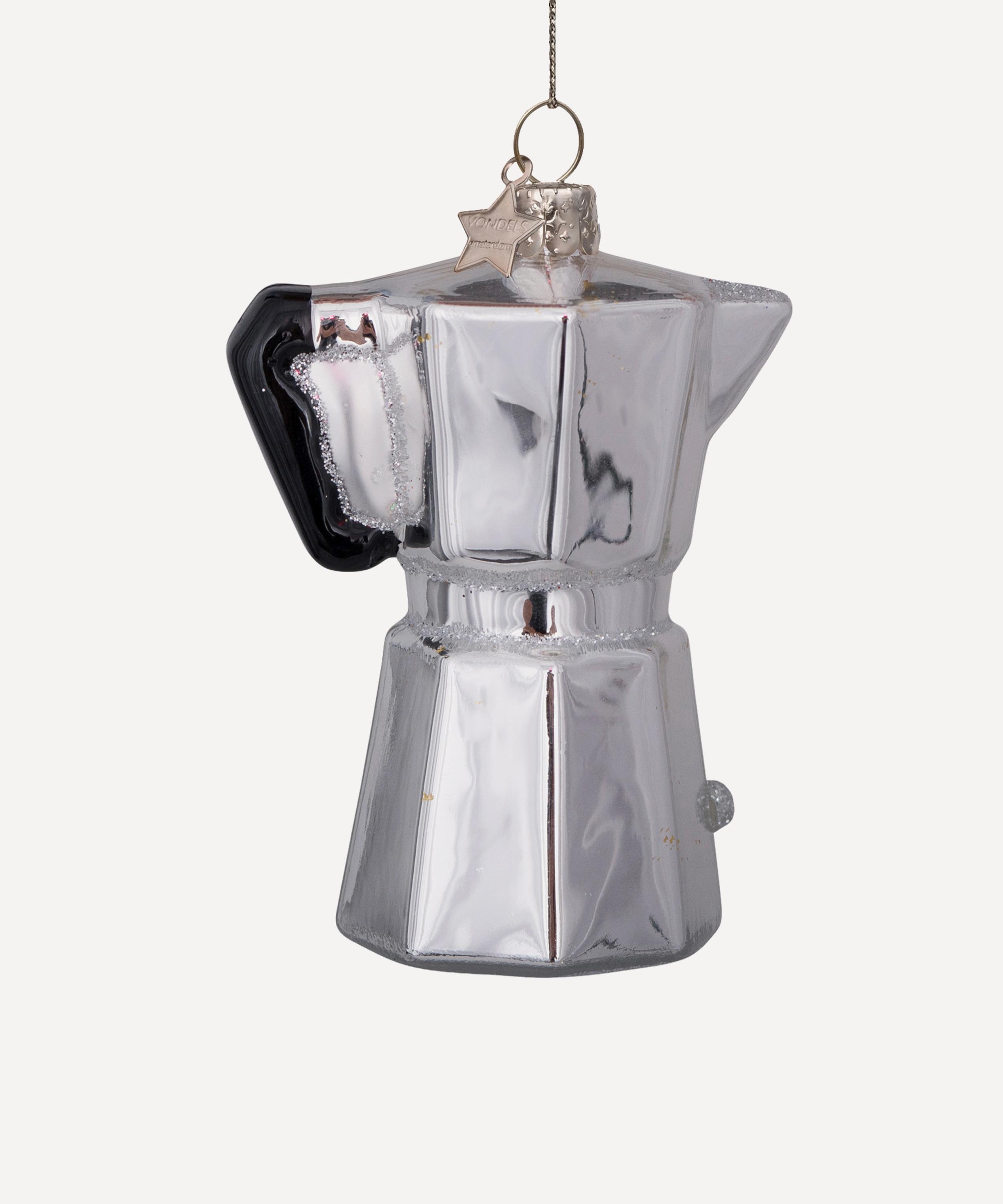 Christmas - Coffee Maker Glass Ornament image number 0