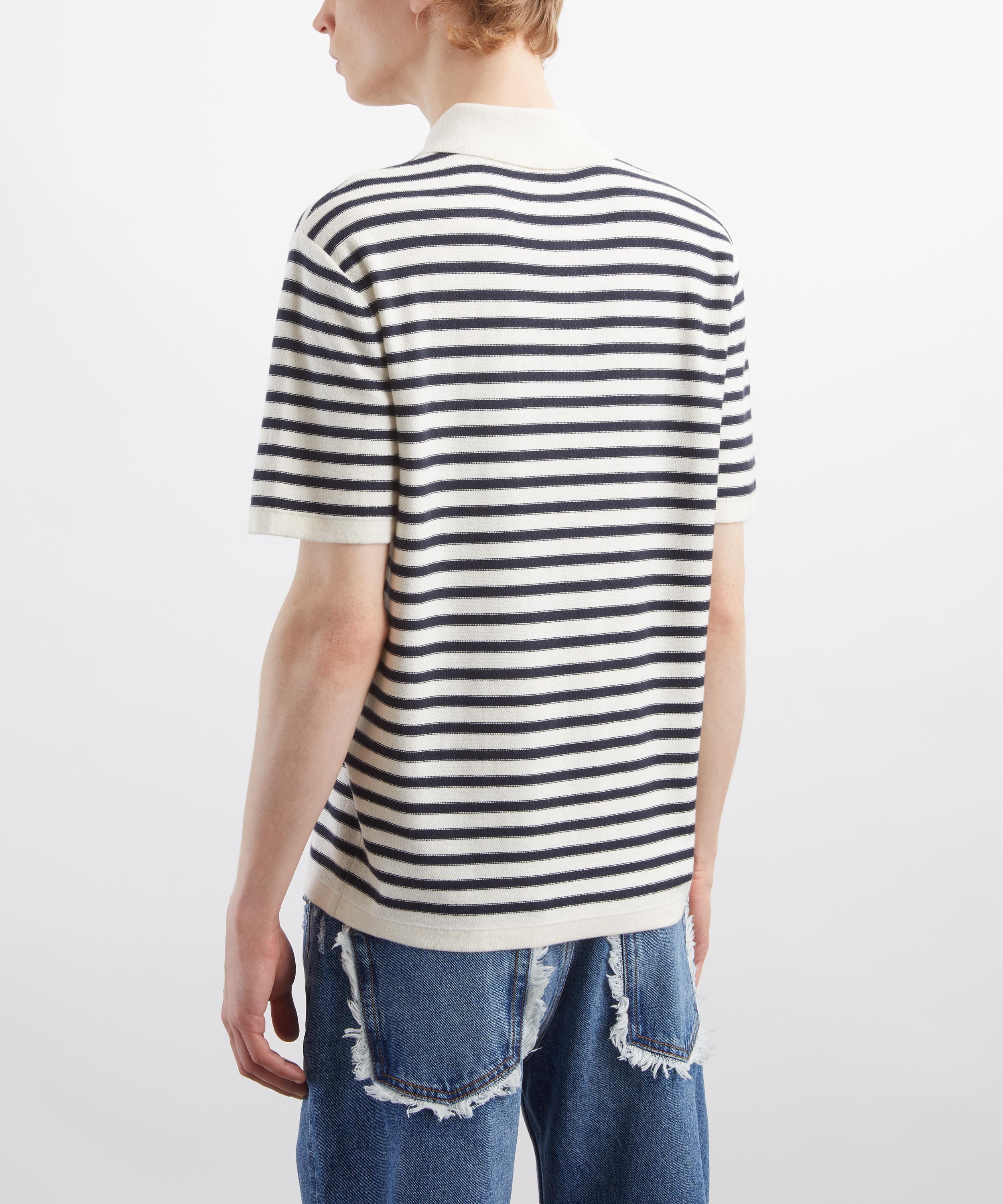 A.P.C. - Eliot Striped Knitted Polo image number 3