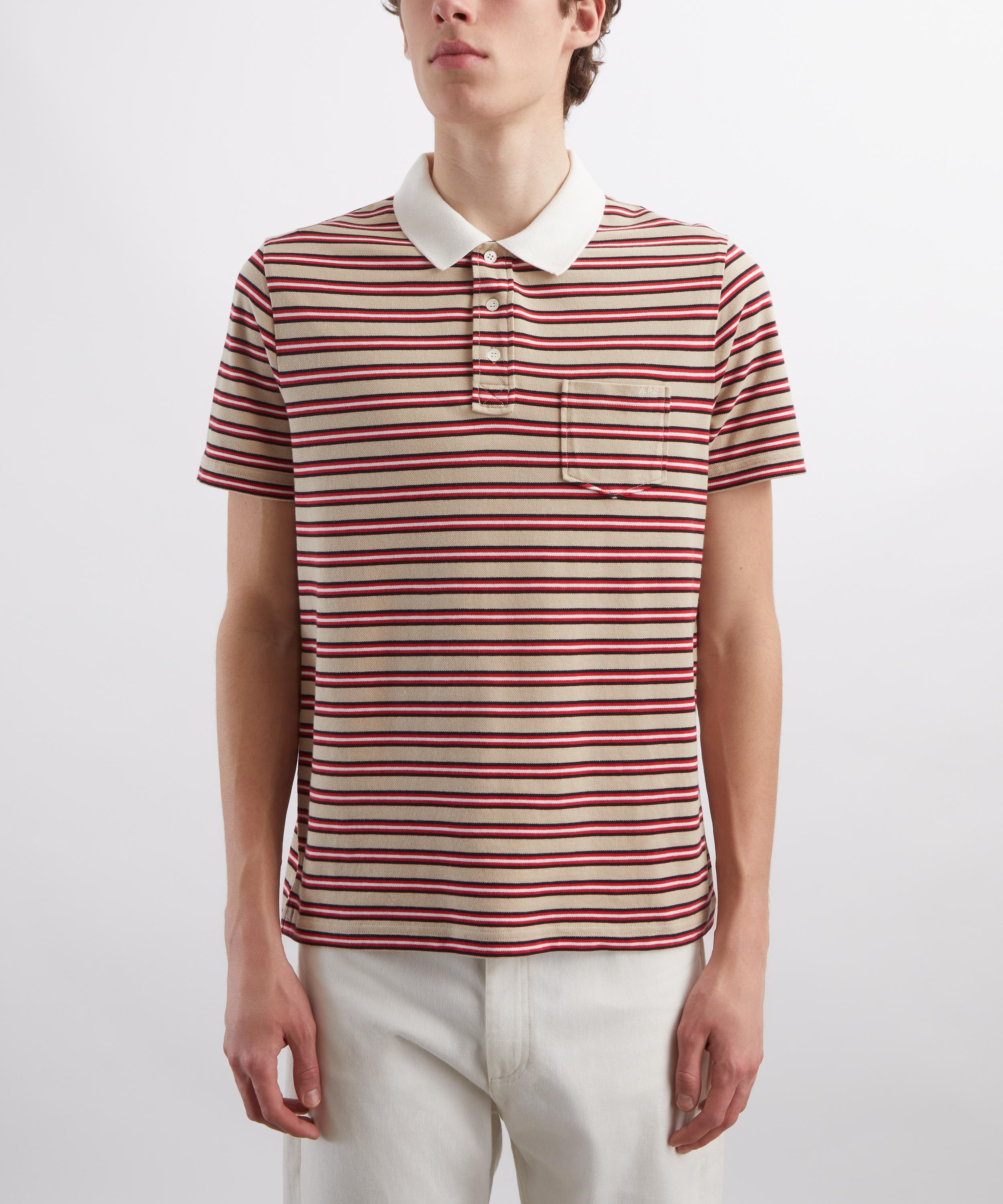 A.P.C. - Oscar Striped Polo Shirt image number 2