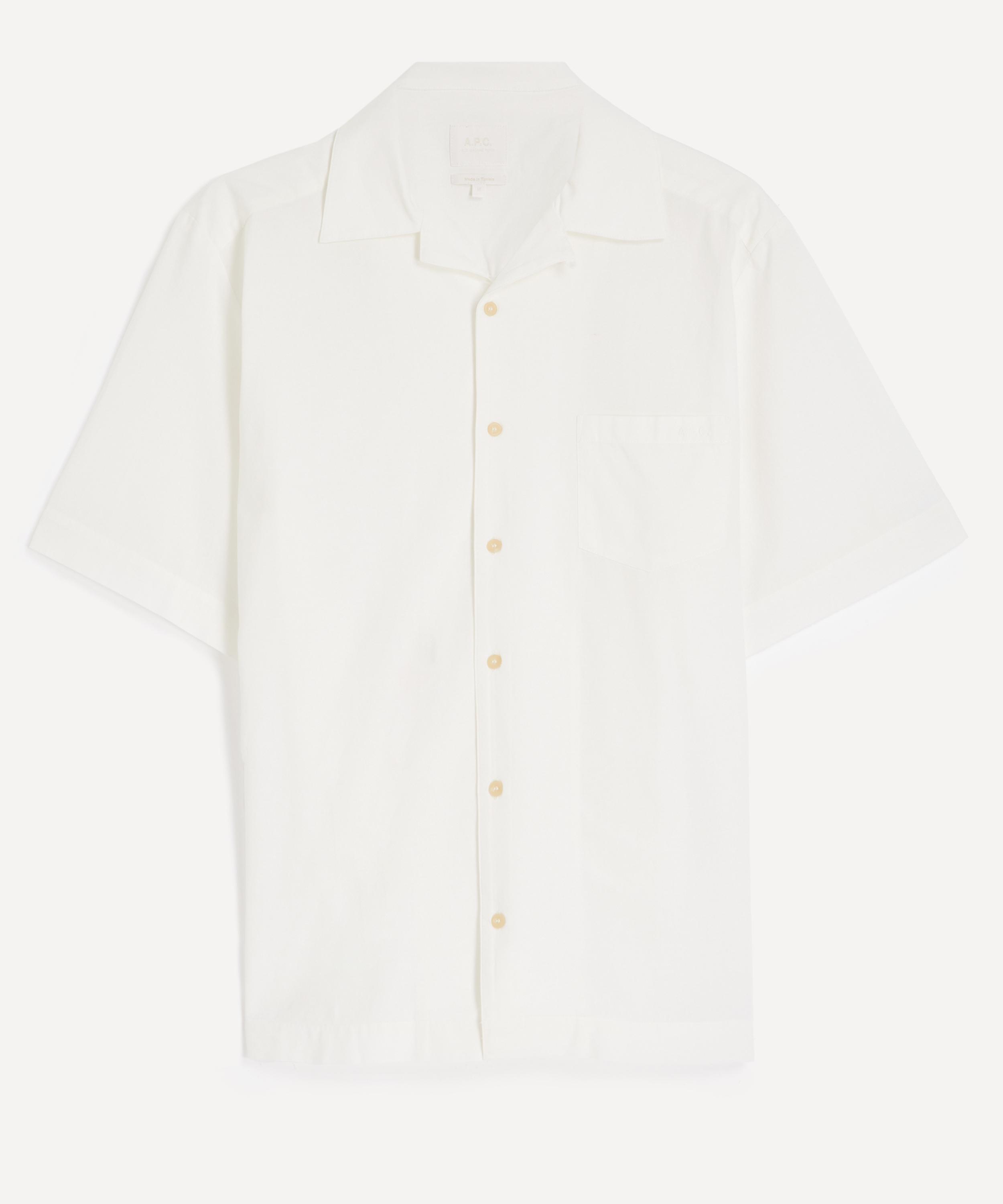 A.P.C. - Jude Short-Sleeve Cotton-Linen Shirt