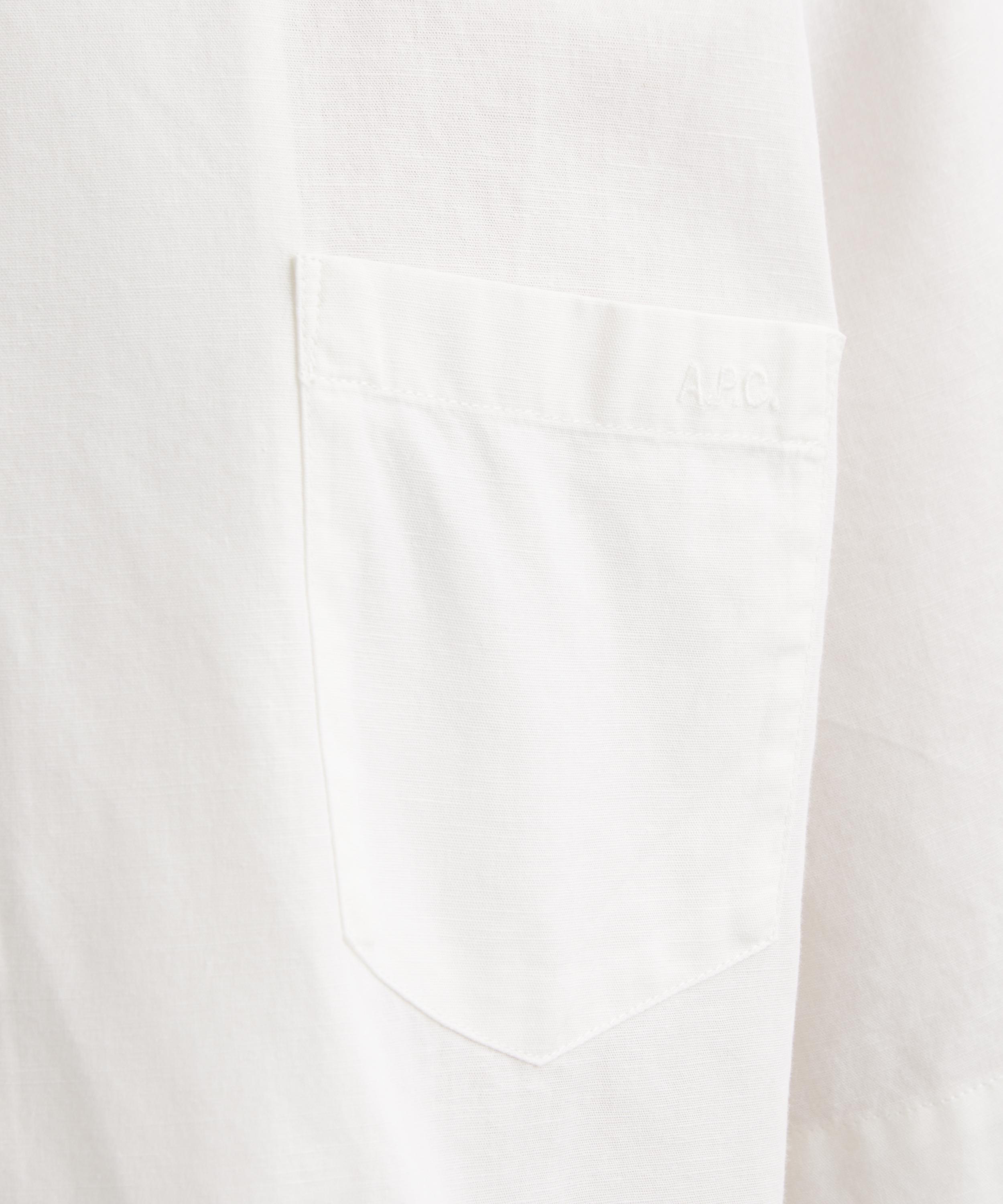 A.P.C. - Jude Short-Sleeve Cotton-Linen Shirt image number 4