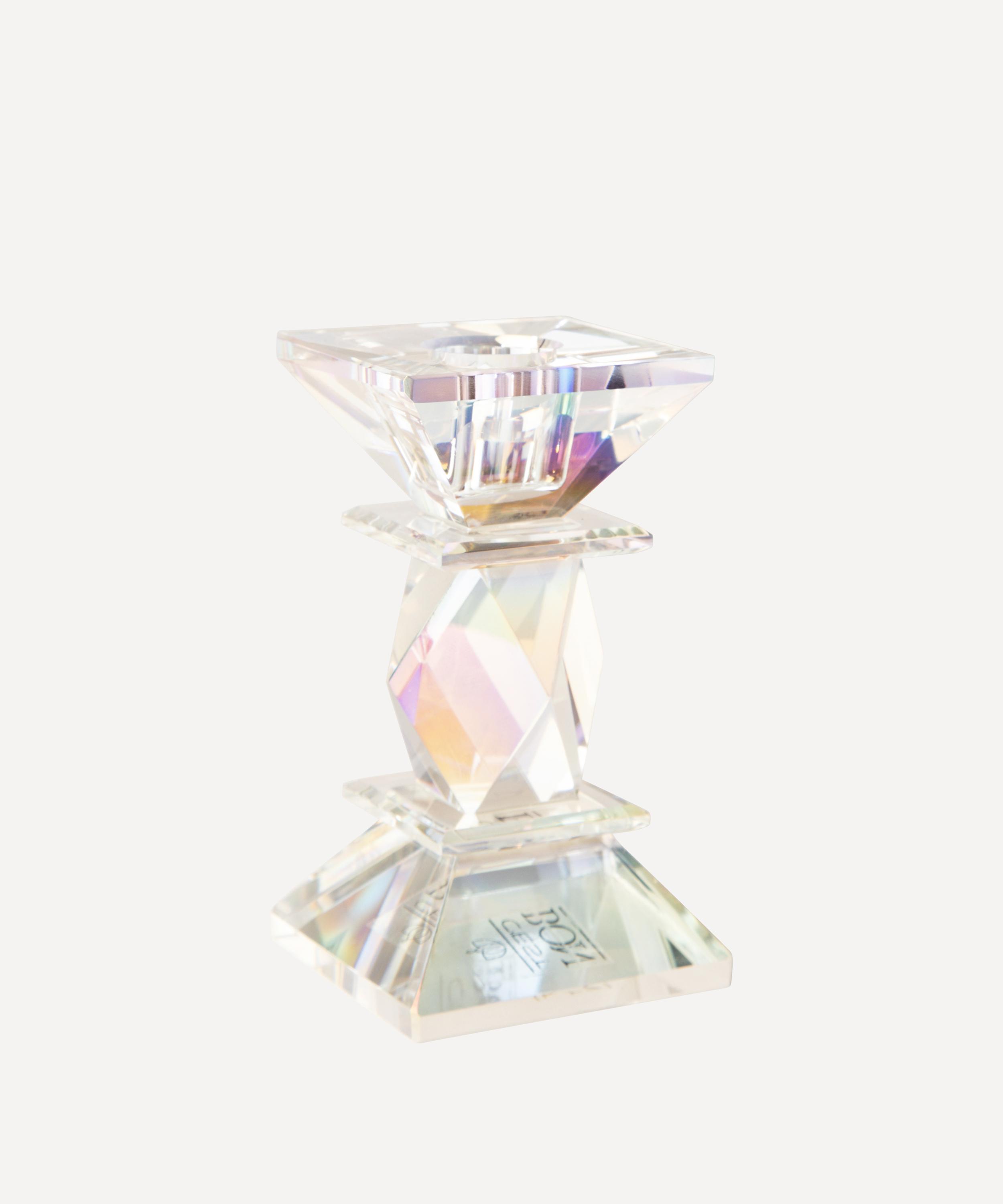 EJA - Rainbow Crystal Glass Candleholder