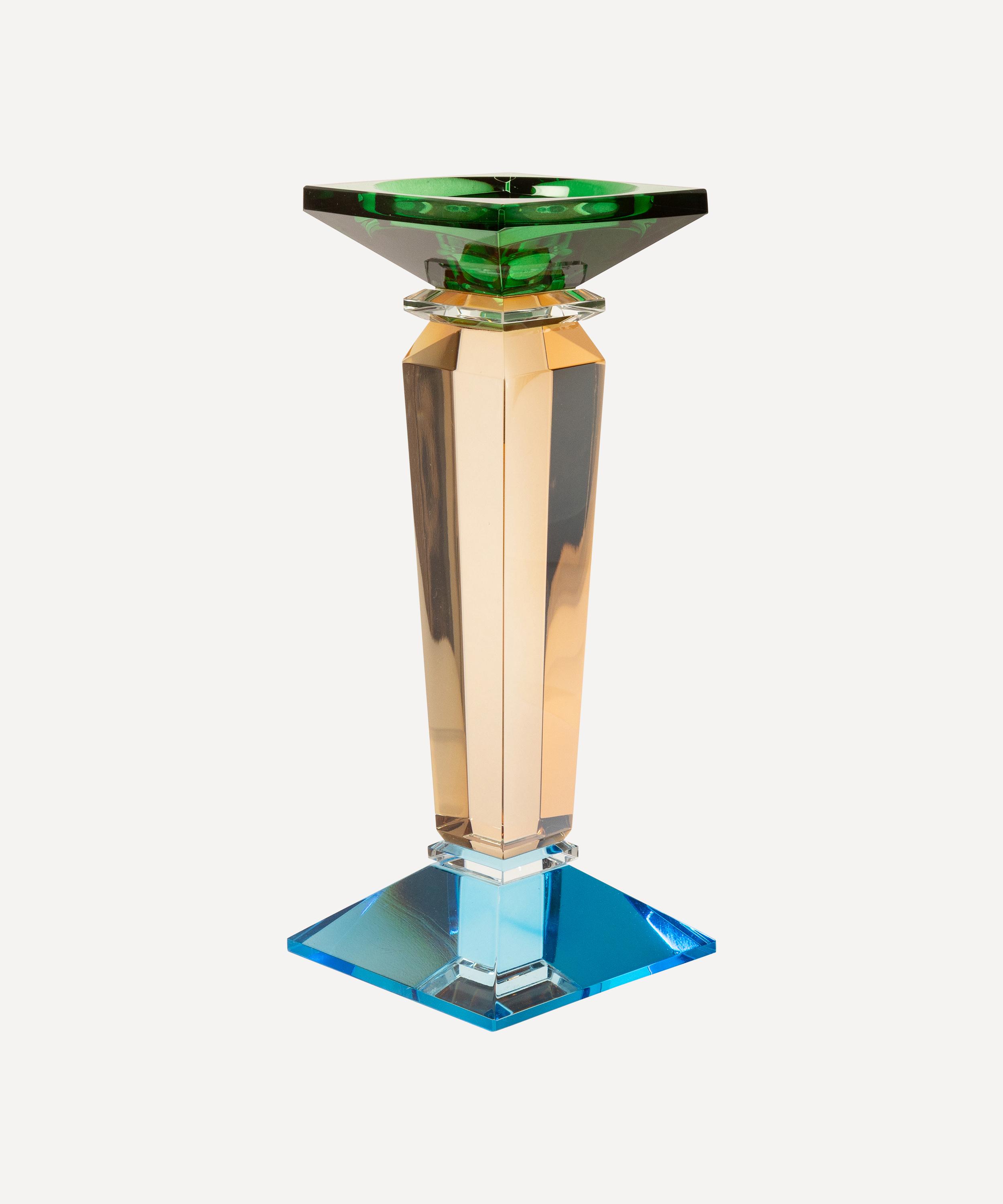 EJA - Tall Crystal Glass Candleholder