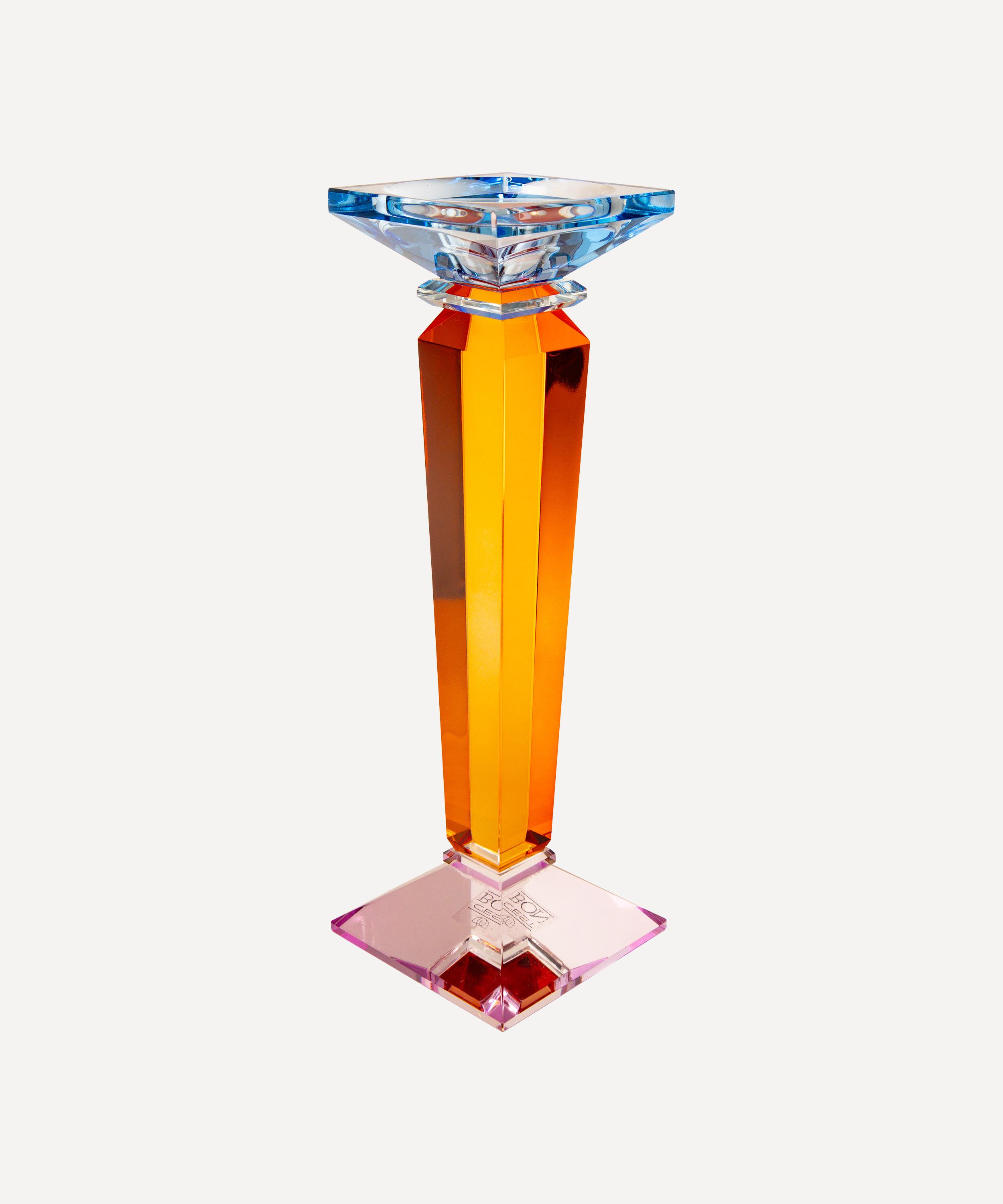 EJA - Tall Crystal Glass Candleholder