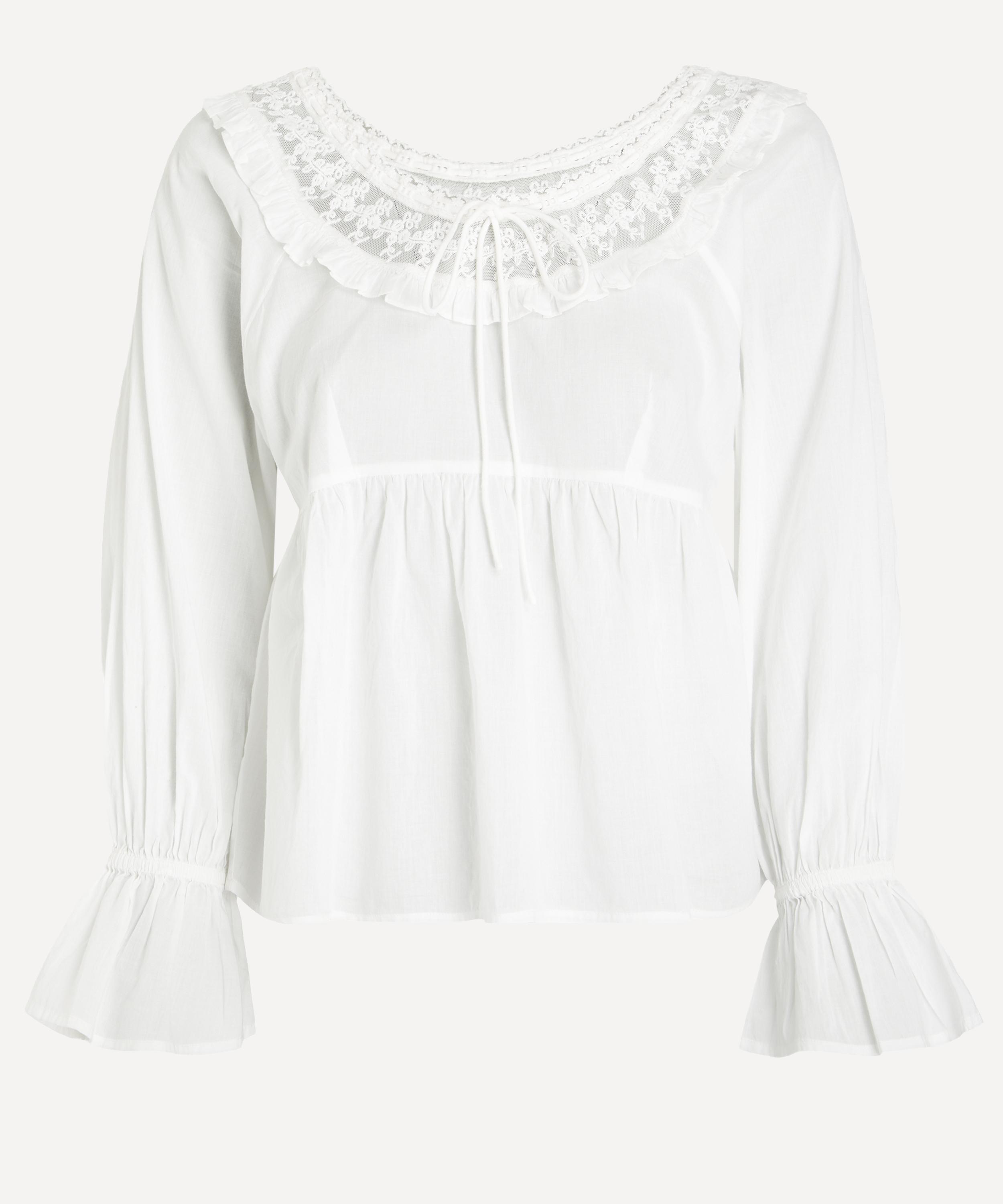 Posse - Danielle Lace-Trim Blouse