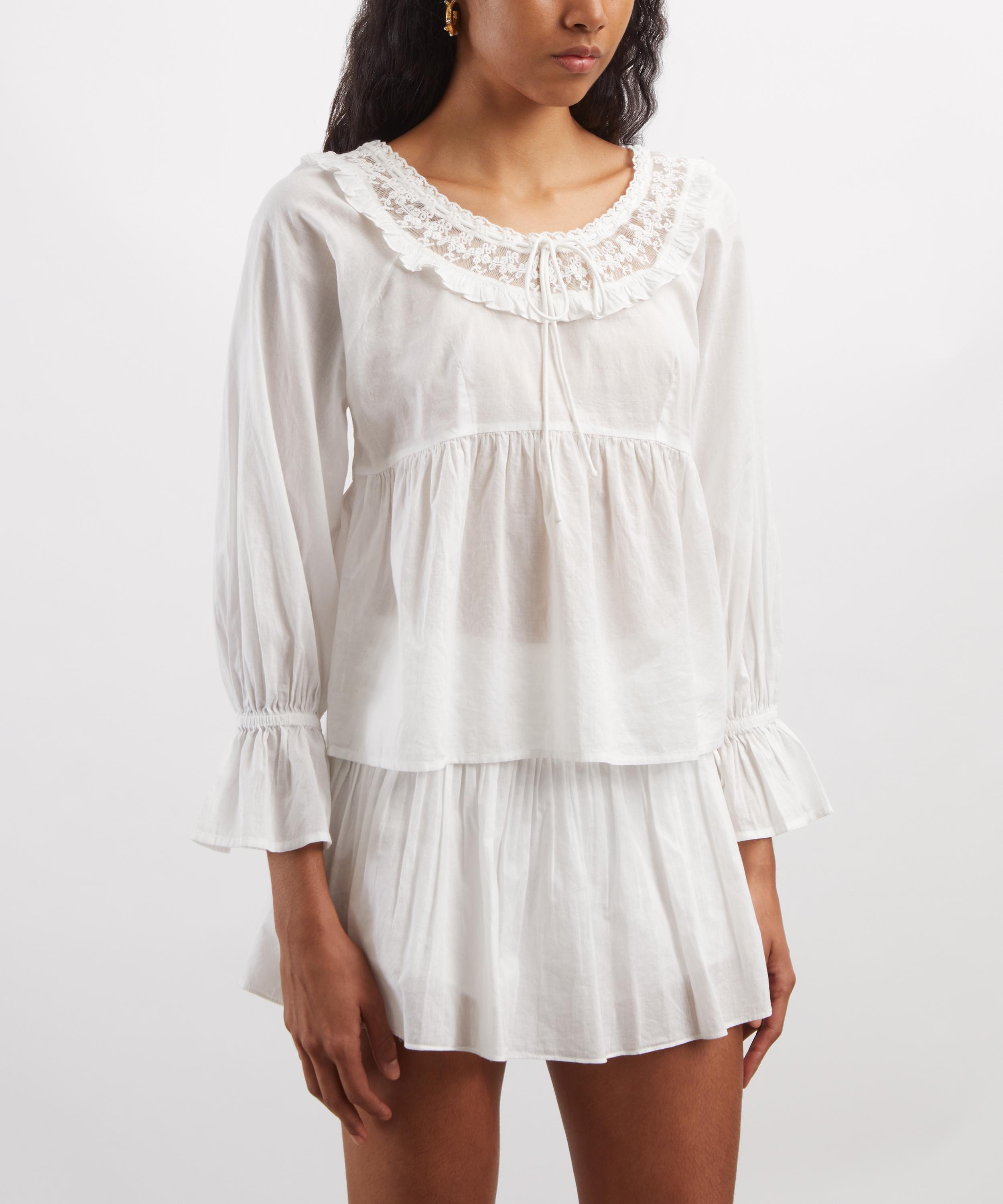 Posse - Danielle Lace-Trim Blouse image number 2