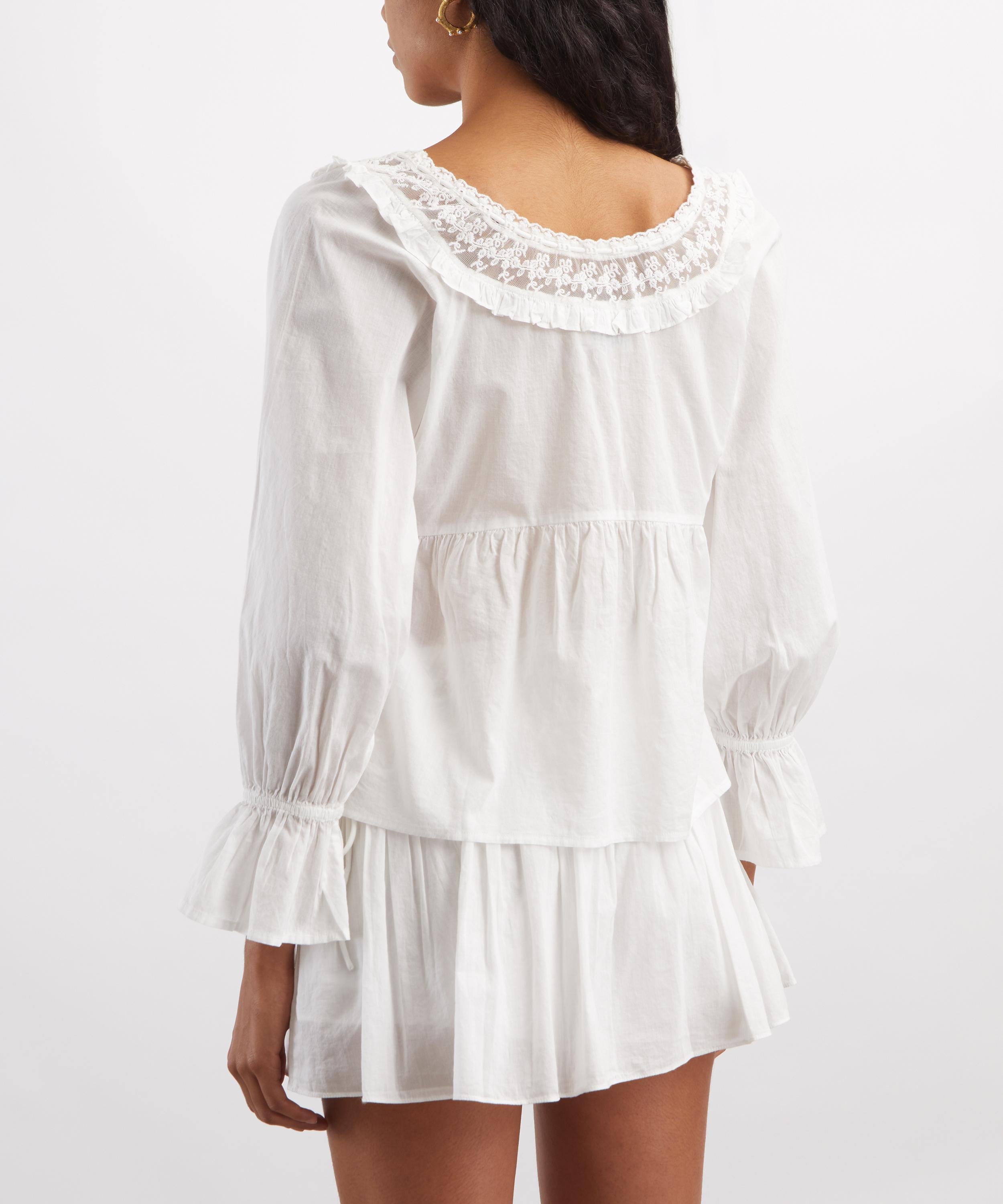 Posse - Danielle Lace-Trim Blouse image number 3