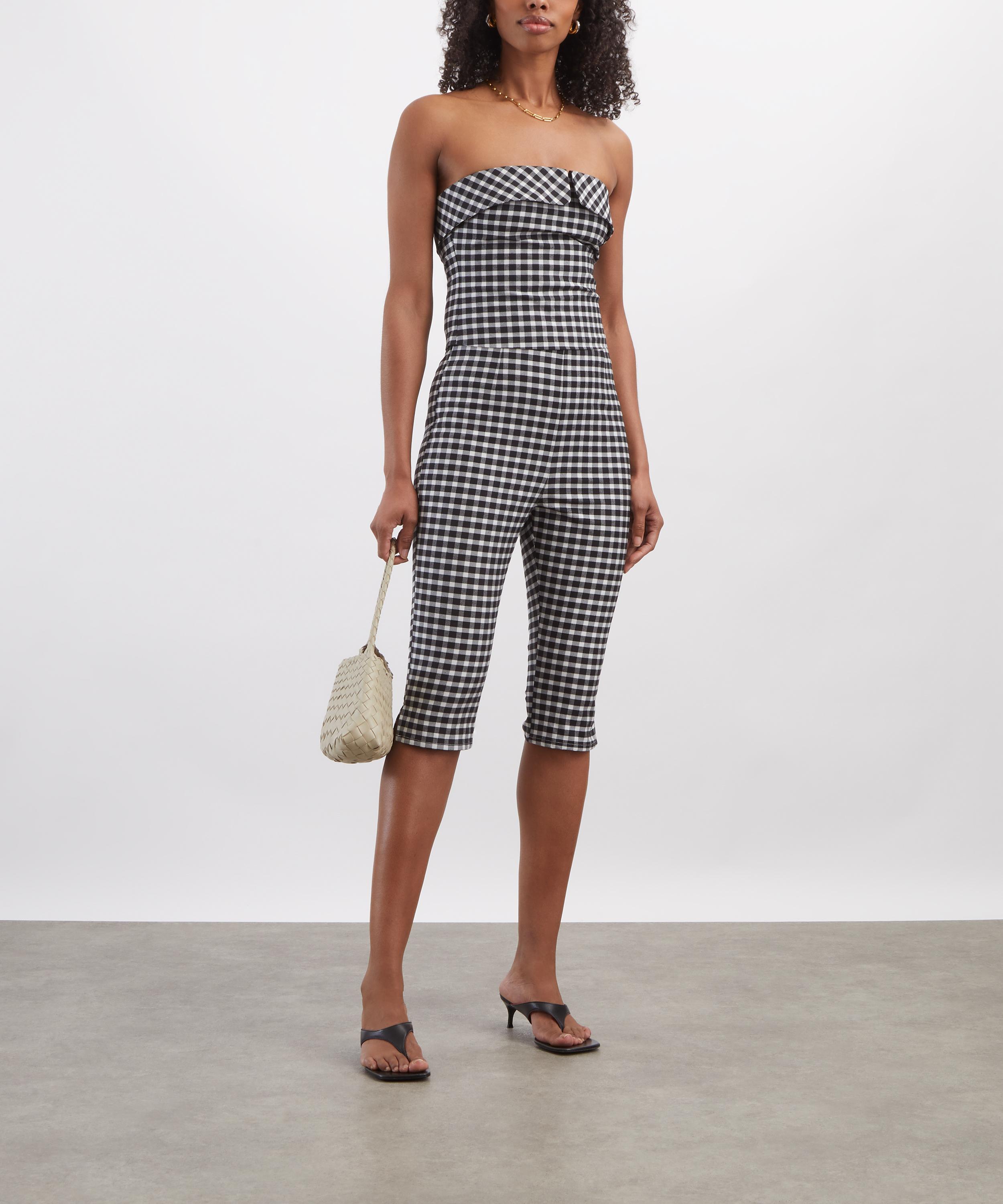 Posse - Chiara Gingham Strapless Top image number 1
