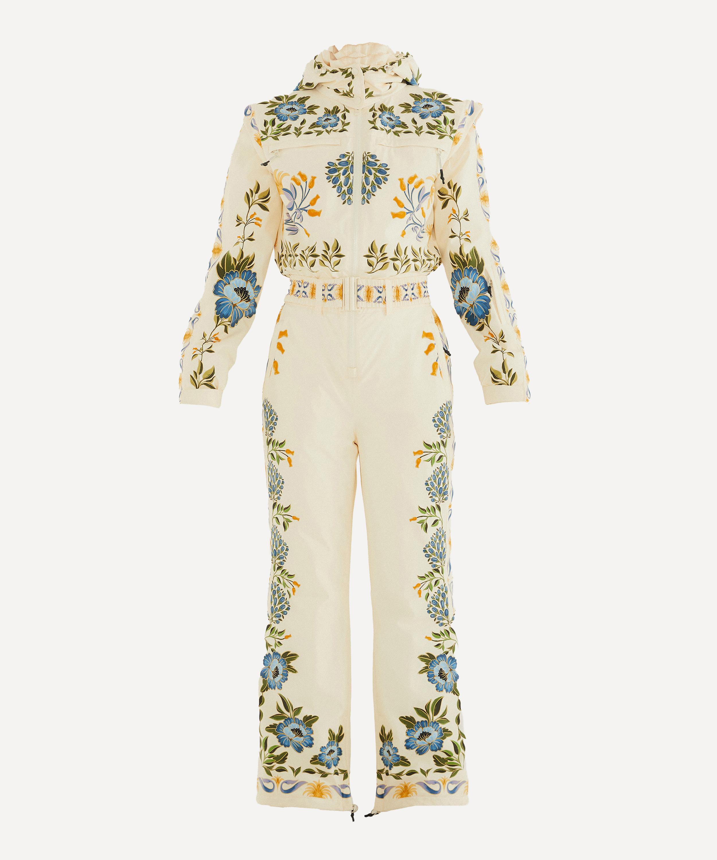 FARM Rio - Off-White Winter Garden Hooded Jumpsuit image number 0
