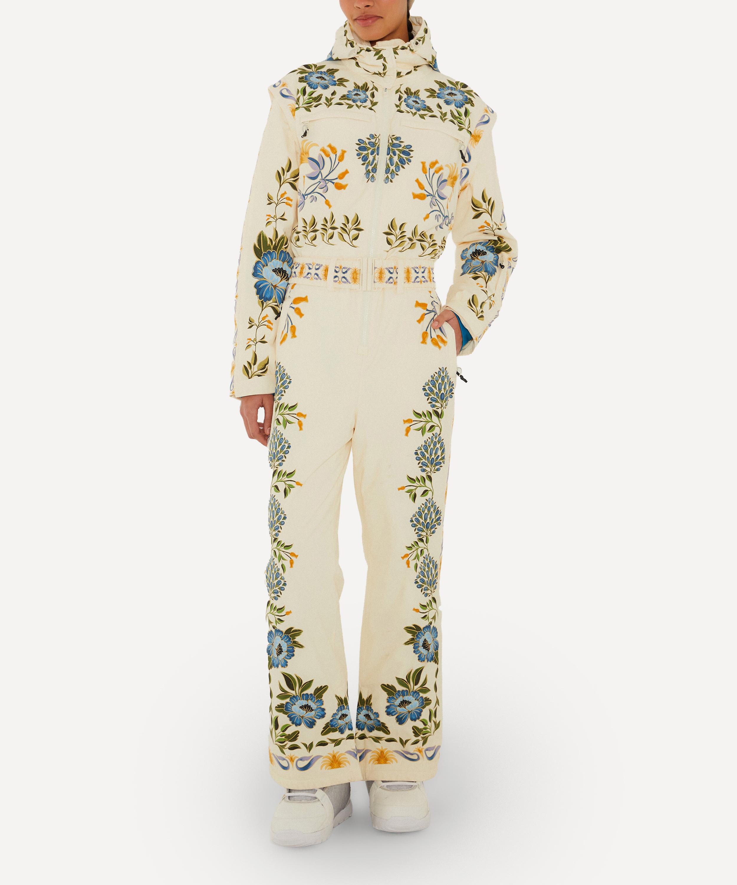 FARM Rio - Off-White Winter Garden Hooded Jumpsuit image number 1