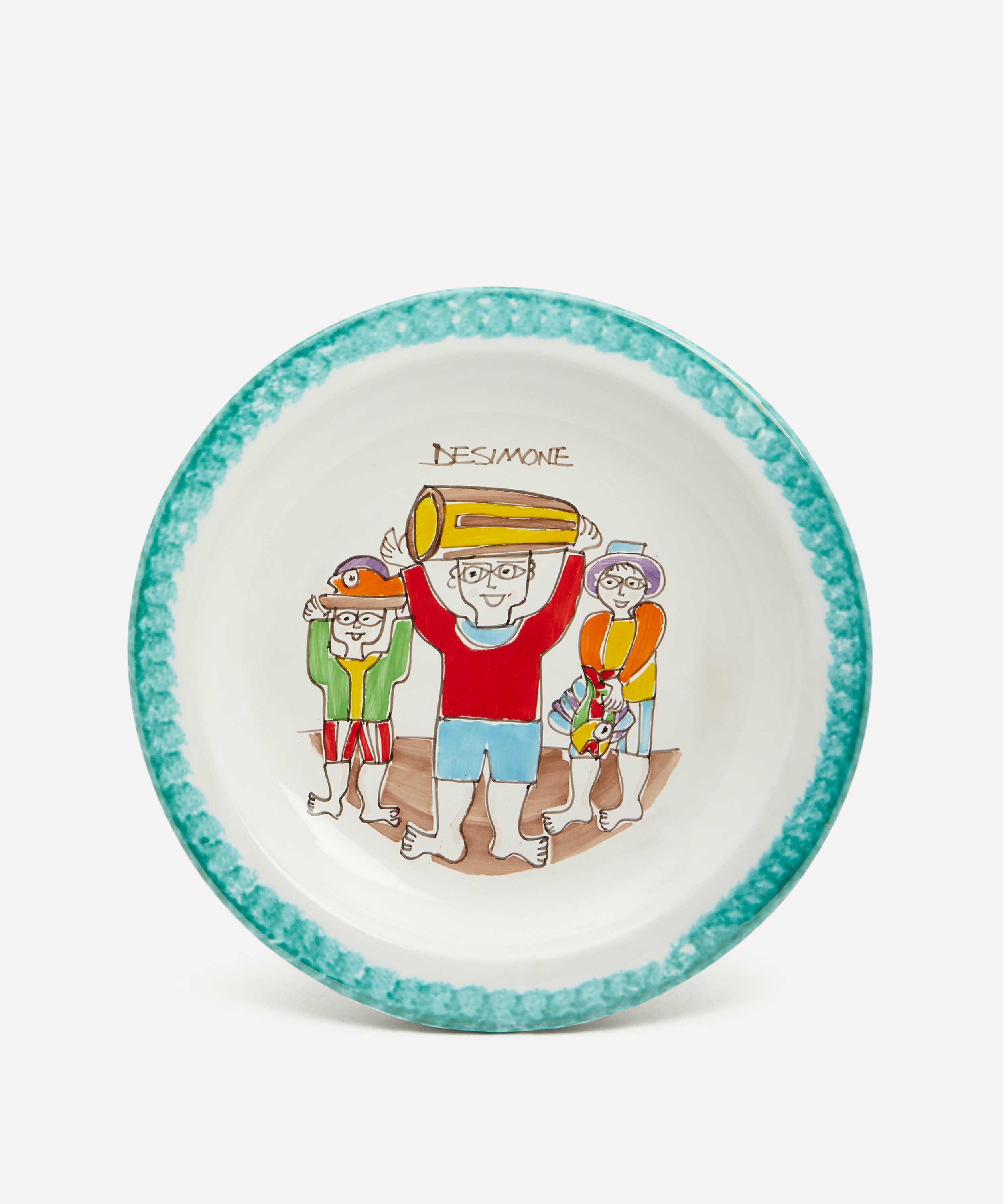 Ceramiche De Simone - Nassa on the Head Round Plate