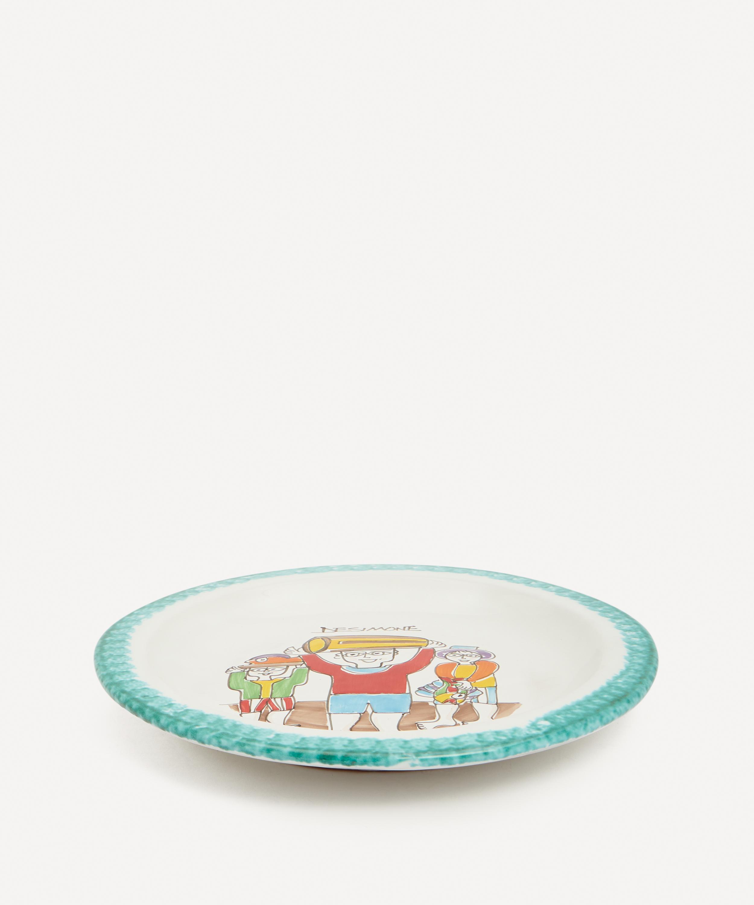 Ceramiche De Simone - Nassa on the Head Round Plate image number 1