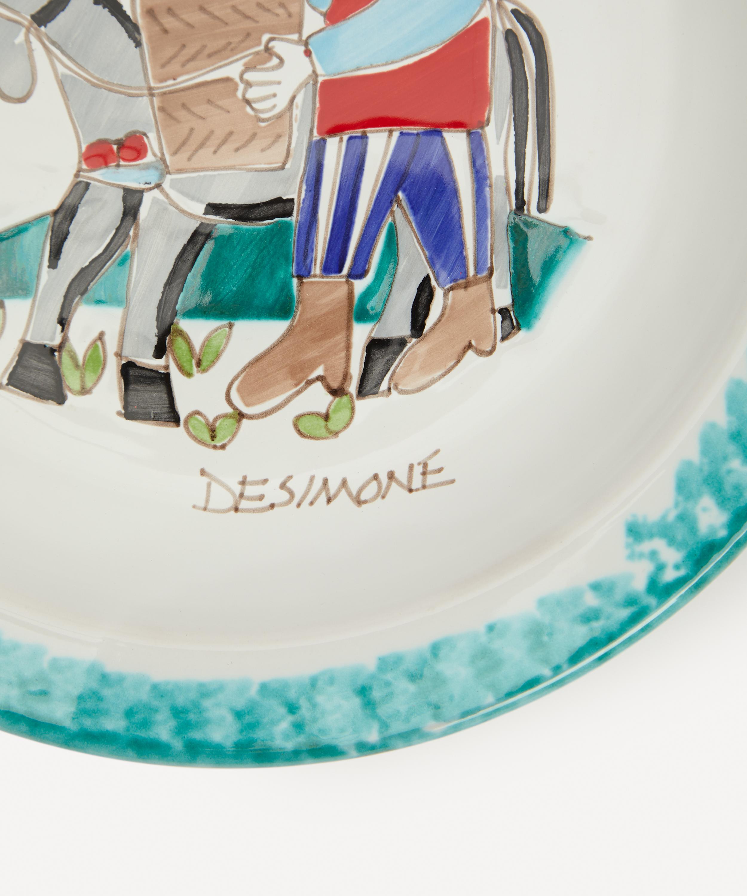 Ceramiche De Simone - Omino Su Asinello Round Plate image number 3
