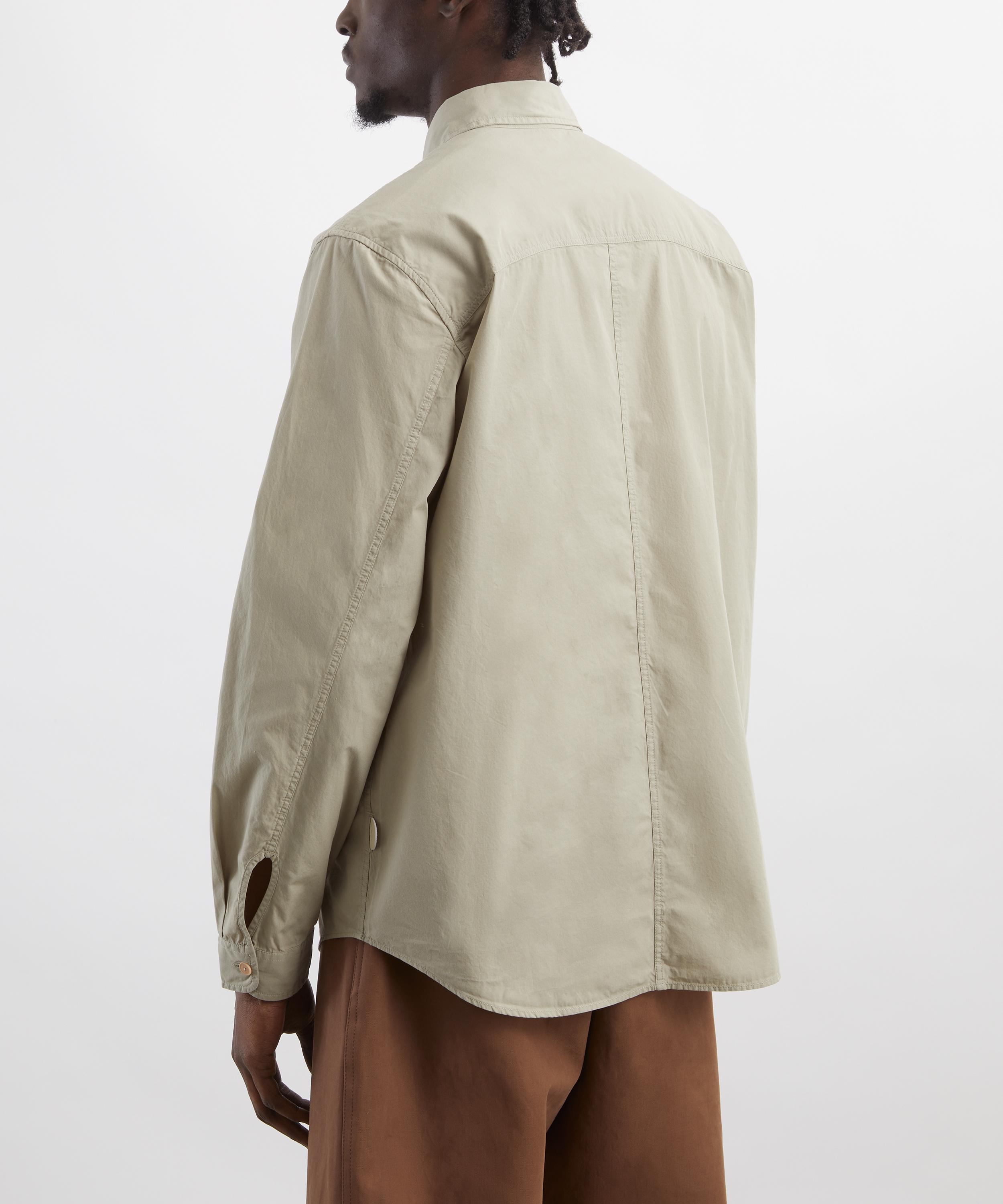 Folk - Herringbone Curve Olive Shirt image number 3