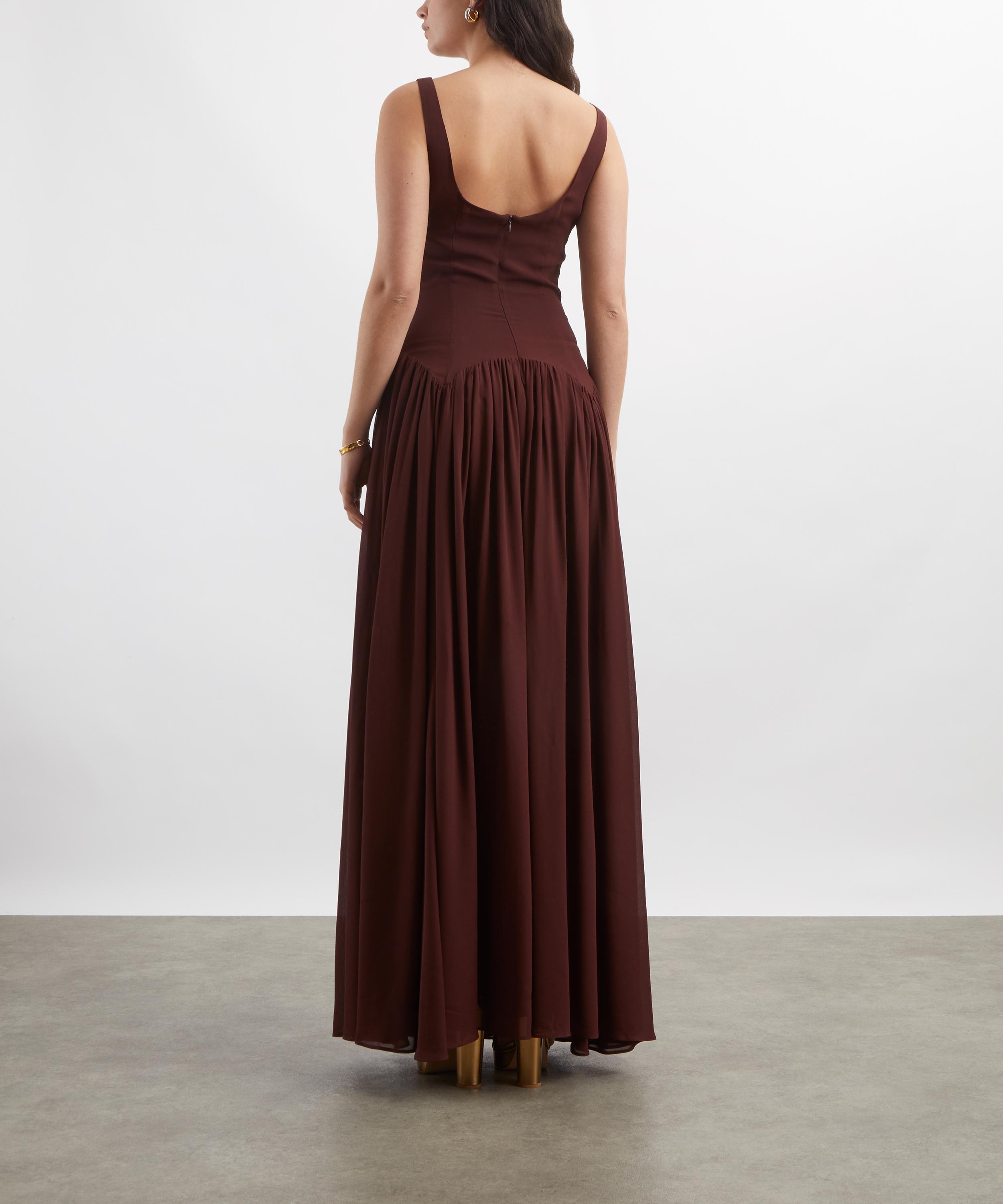 Reformation - Camella Mahogany Maxi Dress image number 3