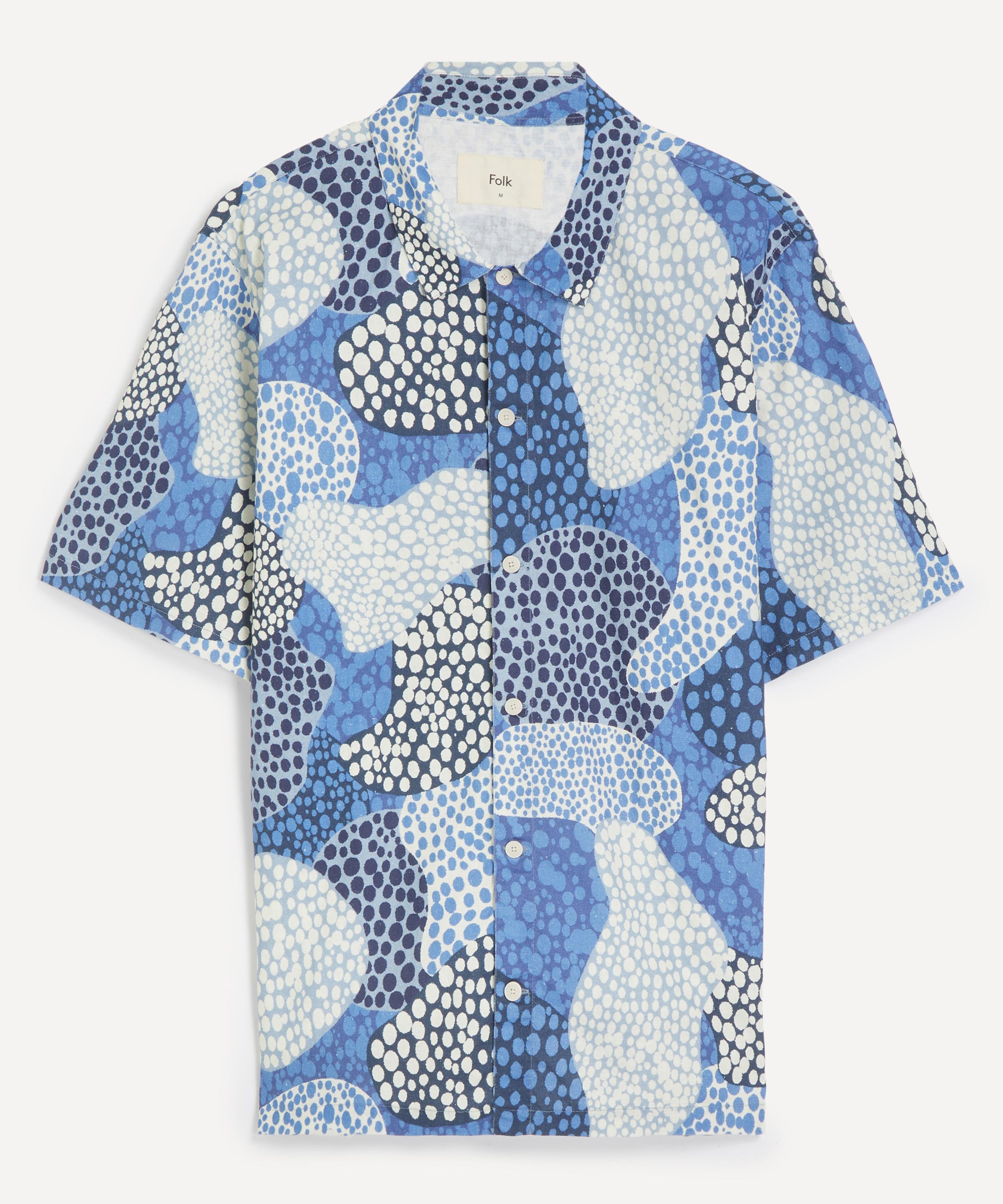 Folk - Gabe Linen-Cotton Short Sleeve Shirt