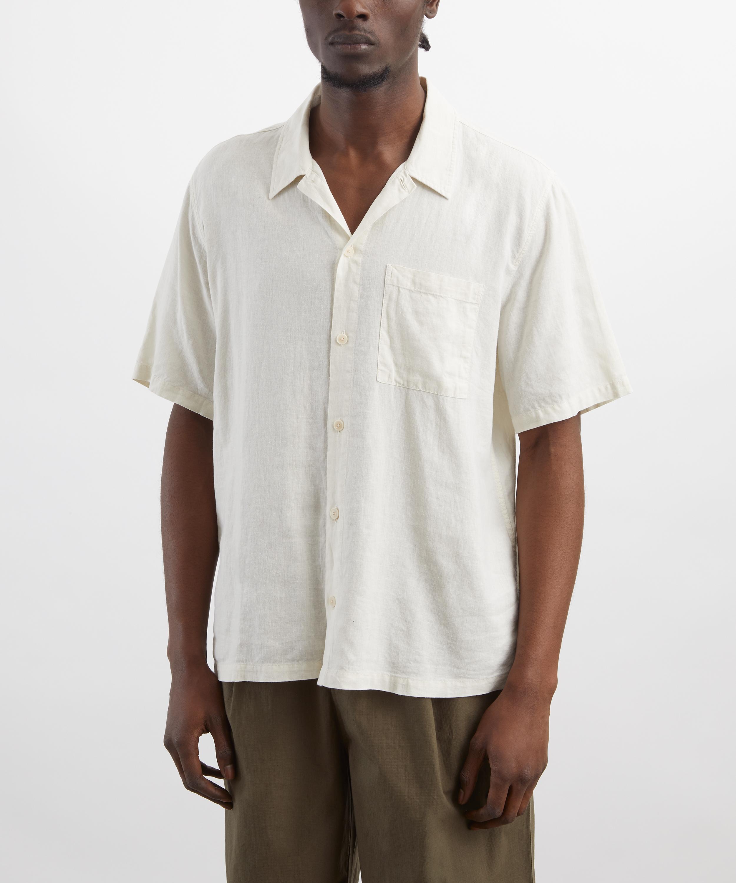 Folk - Gabe Linen-Cotton Short Sleeve Shirt image number 2