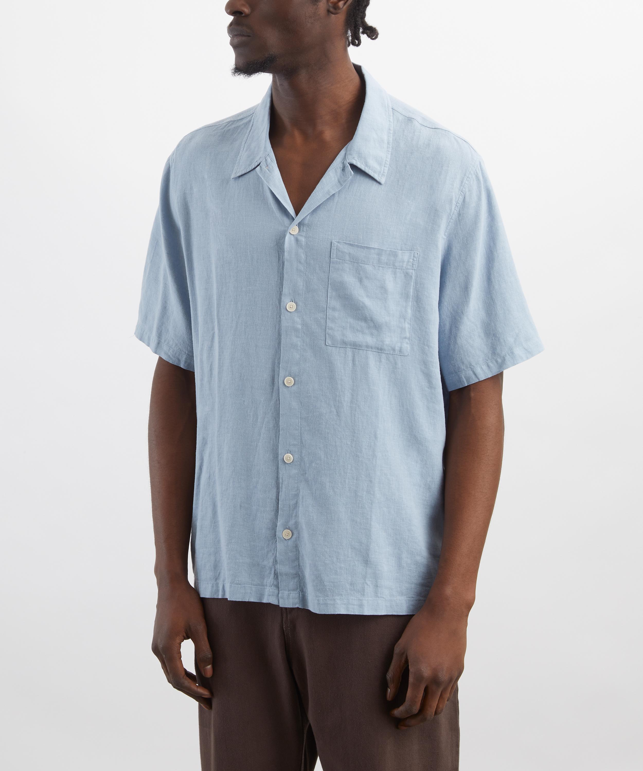Folk - Gabe Linen-Cotton Short Sleeve Shirt image number 2