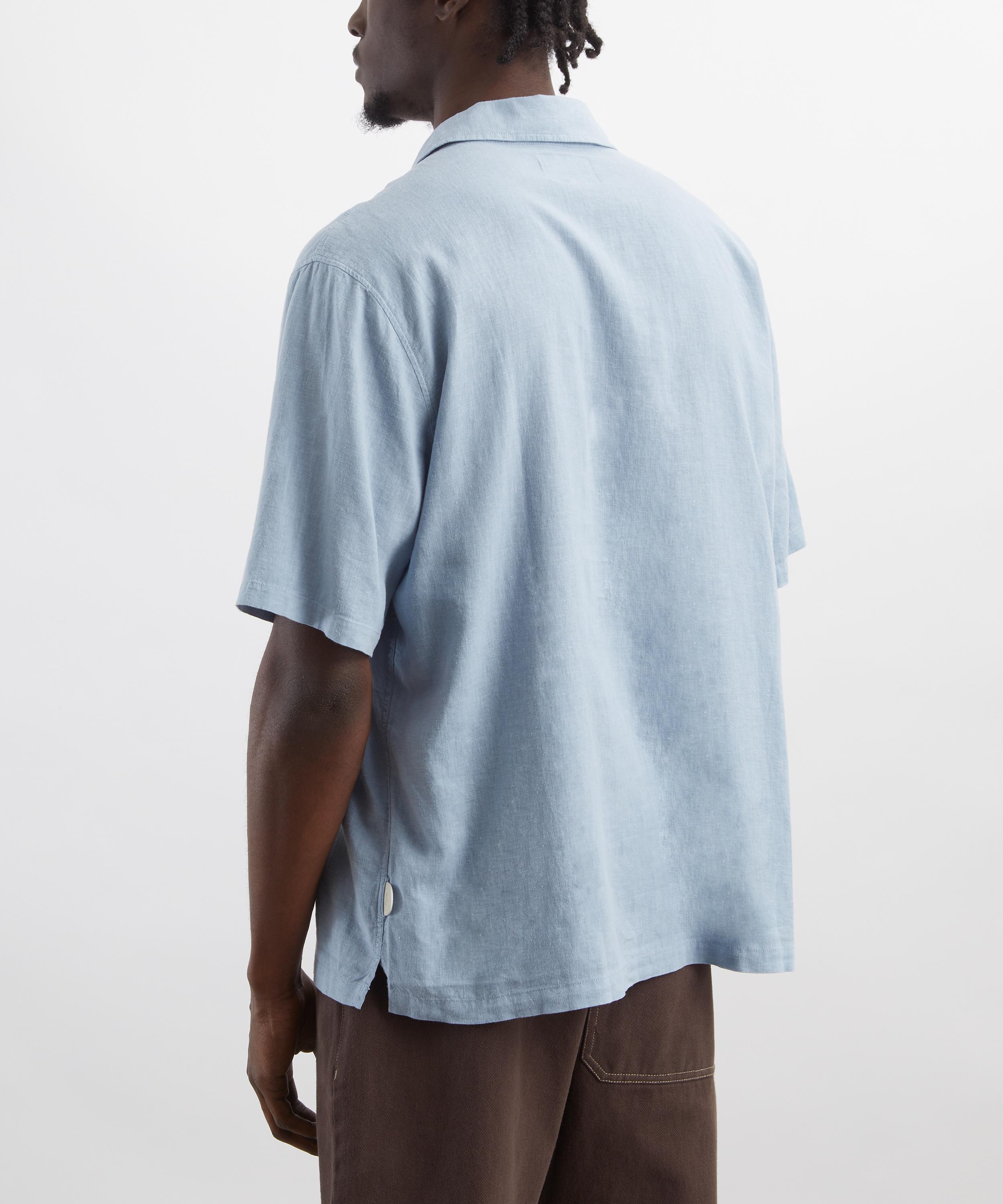Folk - Gabe Linen-Cotton Short Sleeve Shirt image number 3