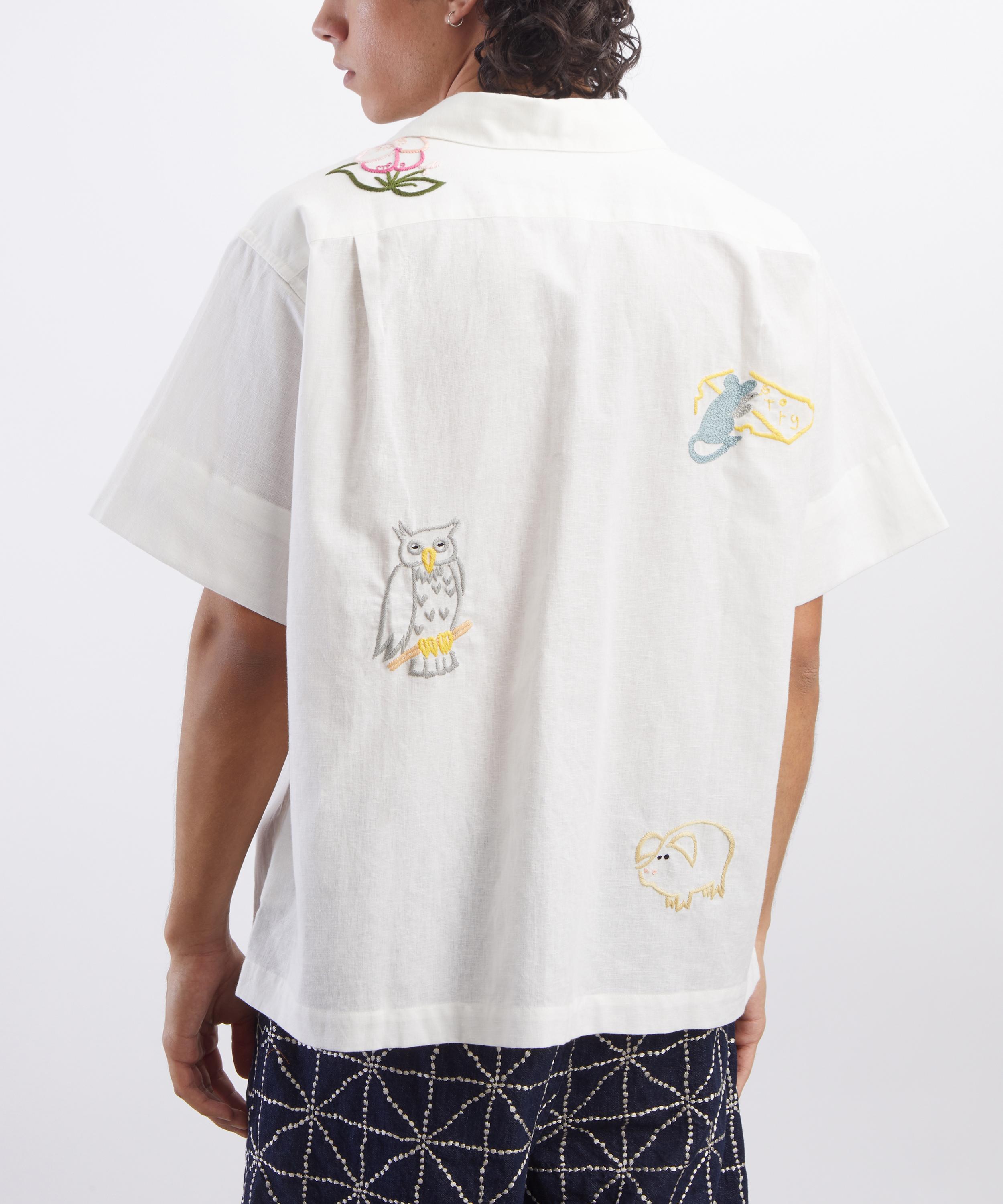 STORY mfg. - Embroidered Cotton Shirt image number 3