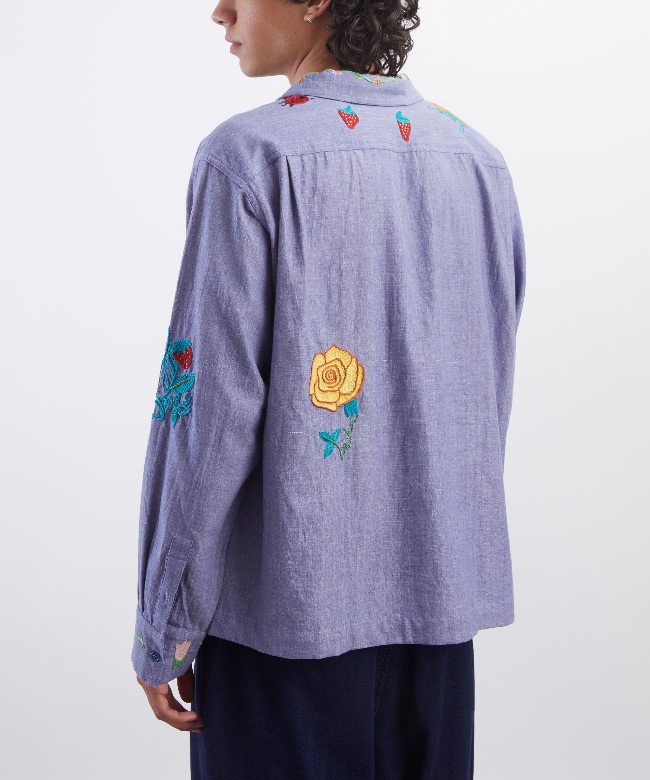 STORY mfg. - Embroidered Cotton Shirt image number 3