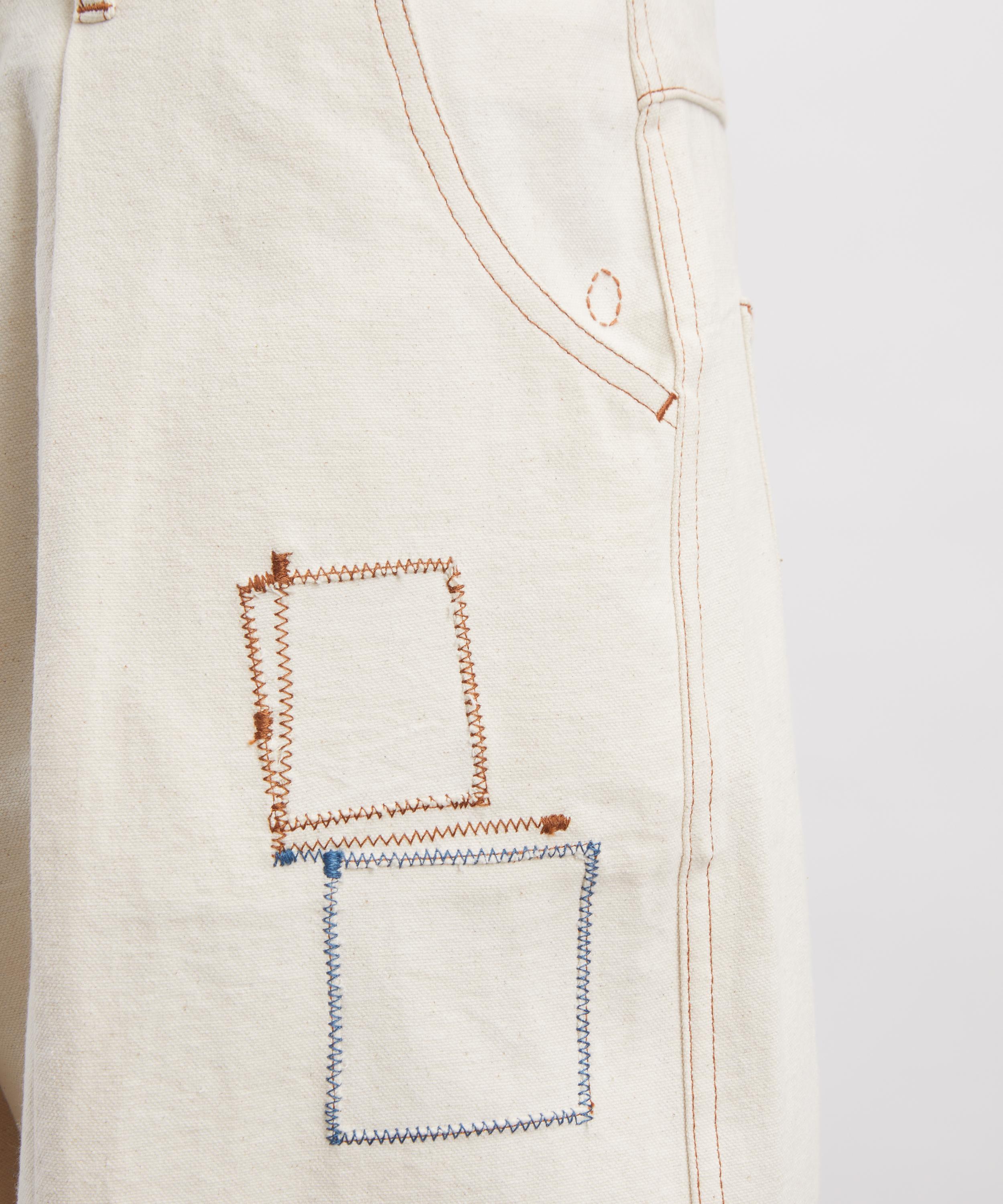 STORY mfg. - Lush Ecru Zig Zag Trousers image number 4
