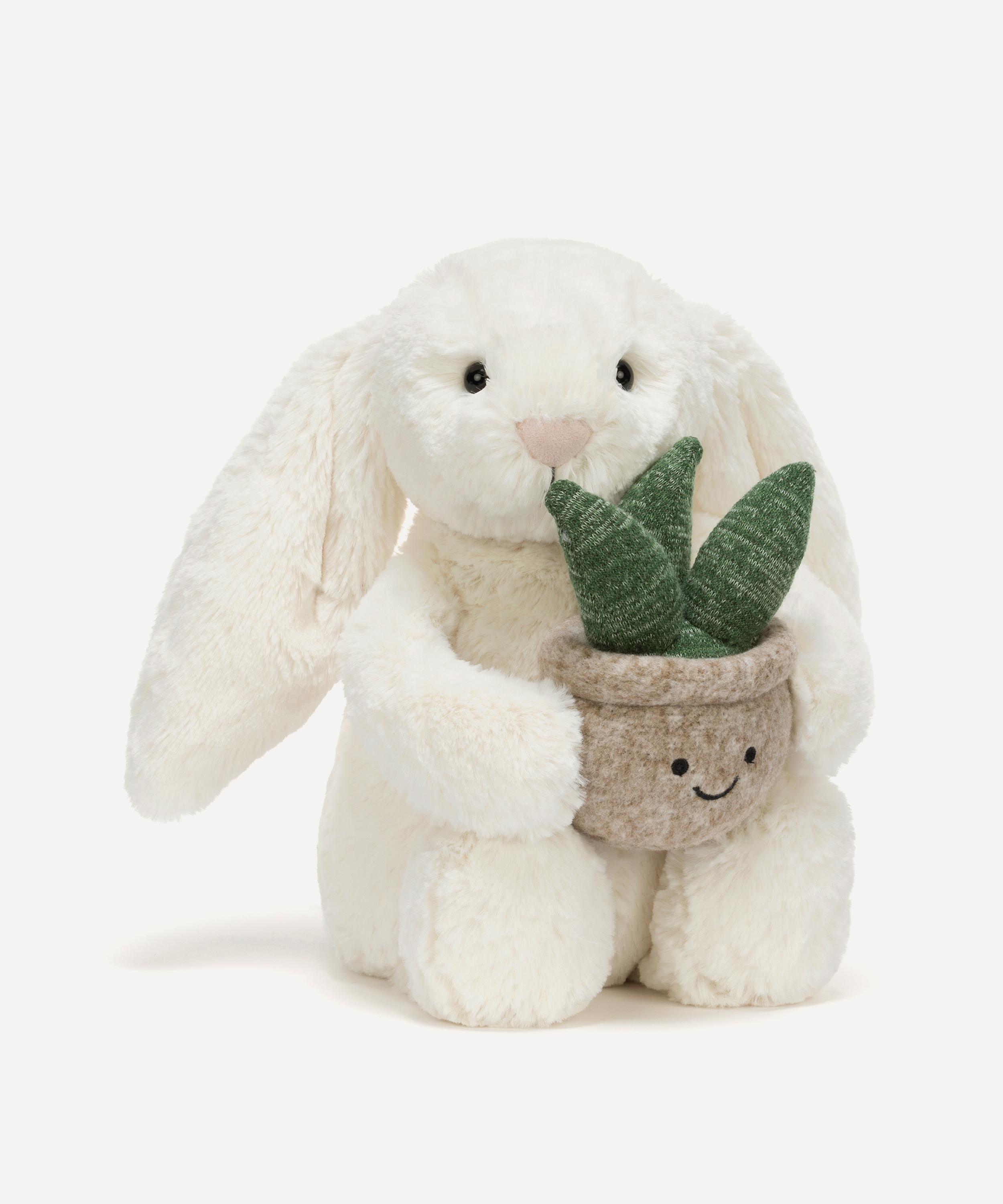 Jellycat - Cream Bunny with Plant Soft Toy