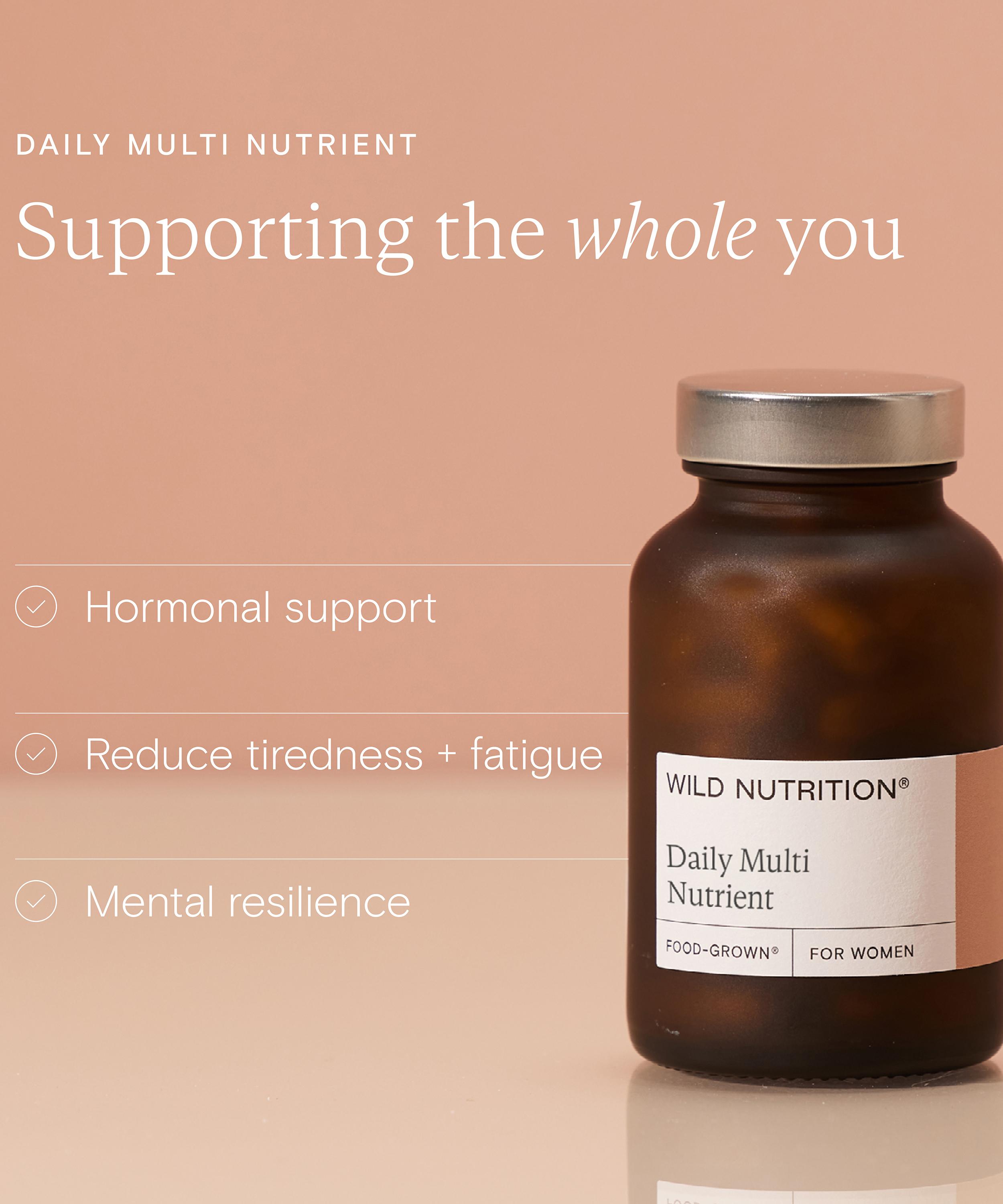 Wild Nutrition - Food Grown Women's Daily Multi Nutrient 60 Capsules image number 3