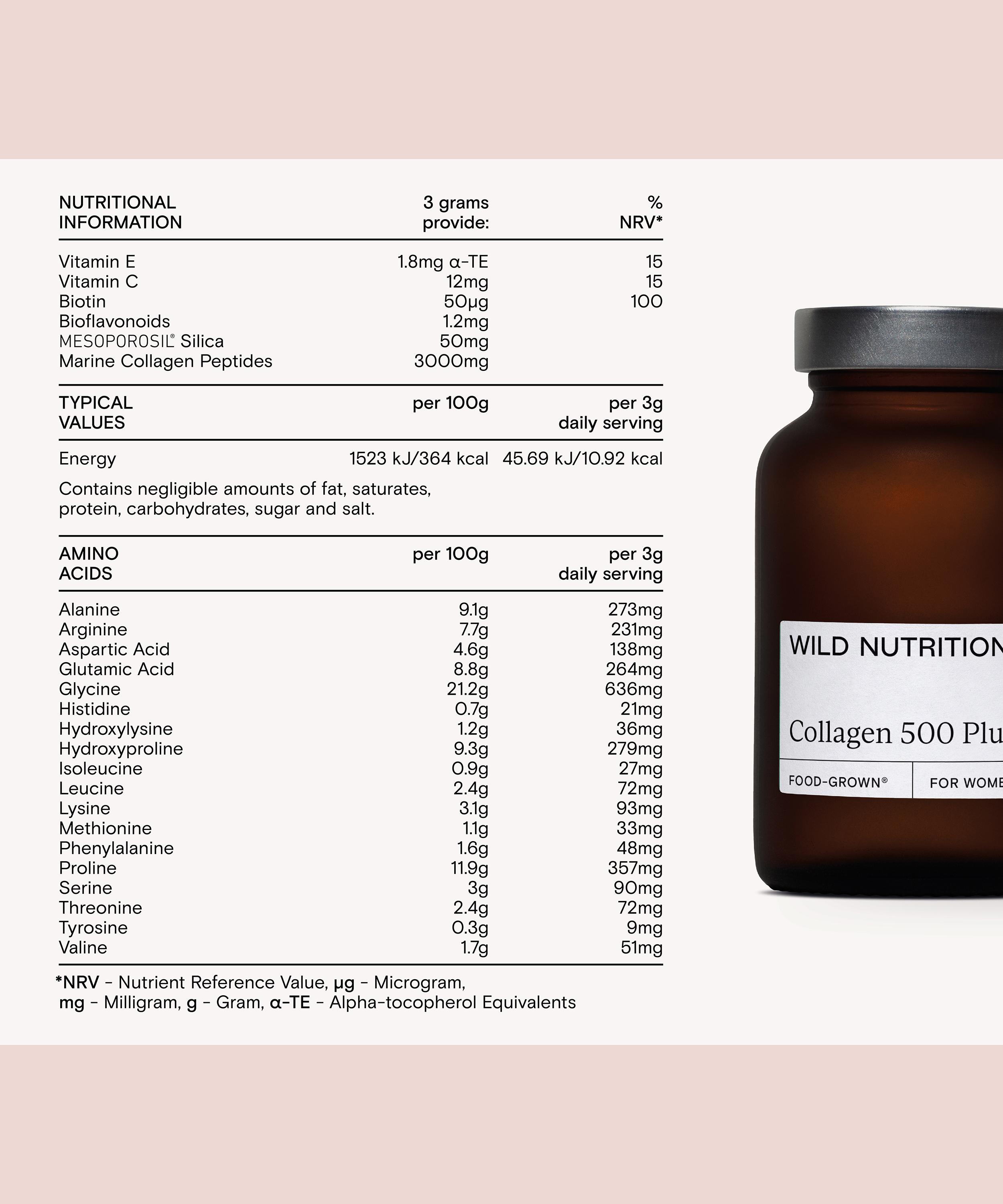 Wild Nutrition - Collagen 500 Plus 94g image number 4