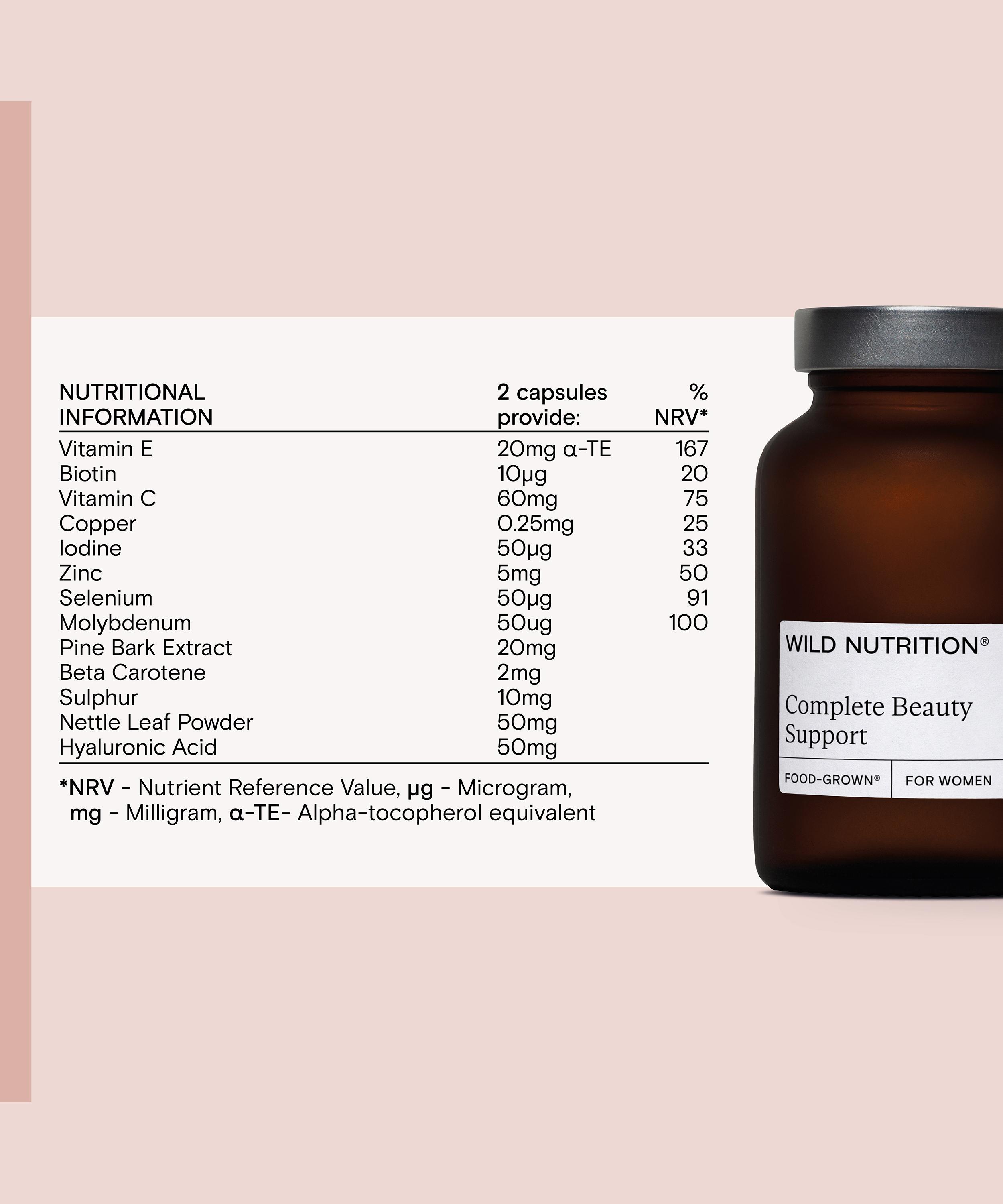 Wild Nutrition - Food Grown Complete Beauty Support 60 Capsules image number 2