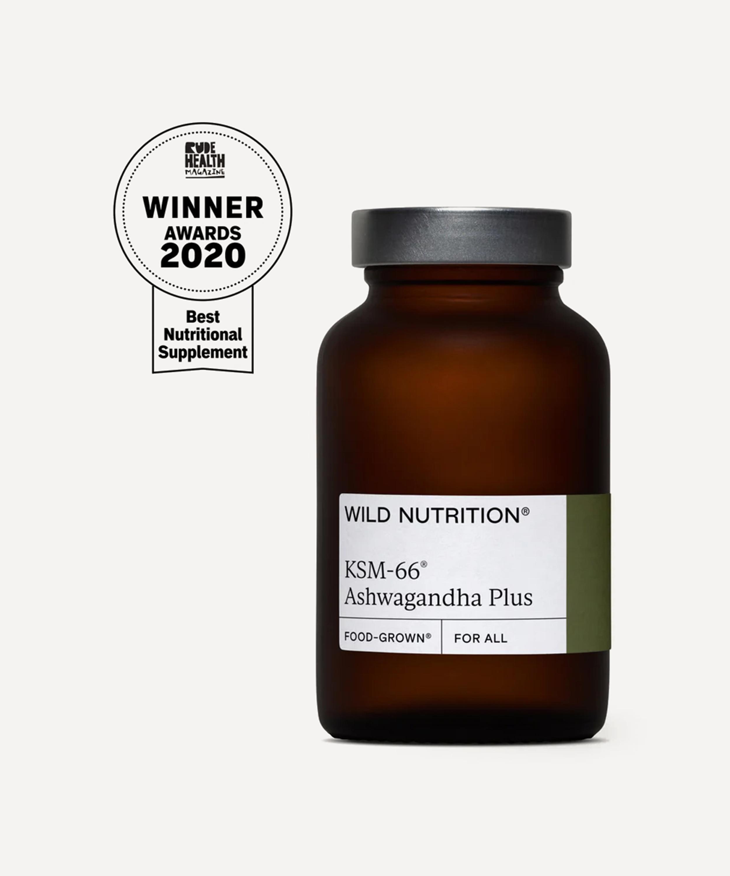 Wild Nutrition - Food Grown KSM-66 Ashwagandha Plus 60 Capsules image number 3