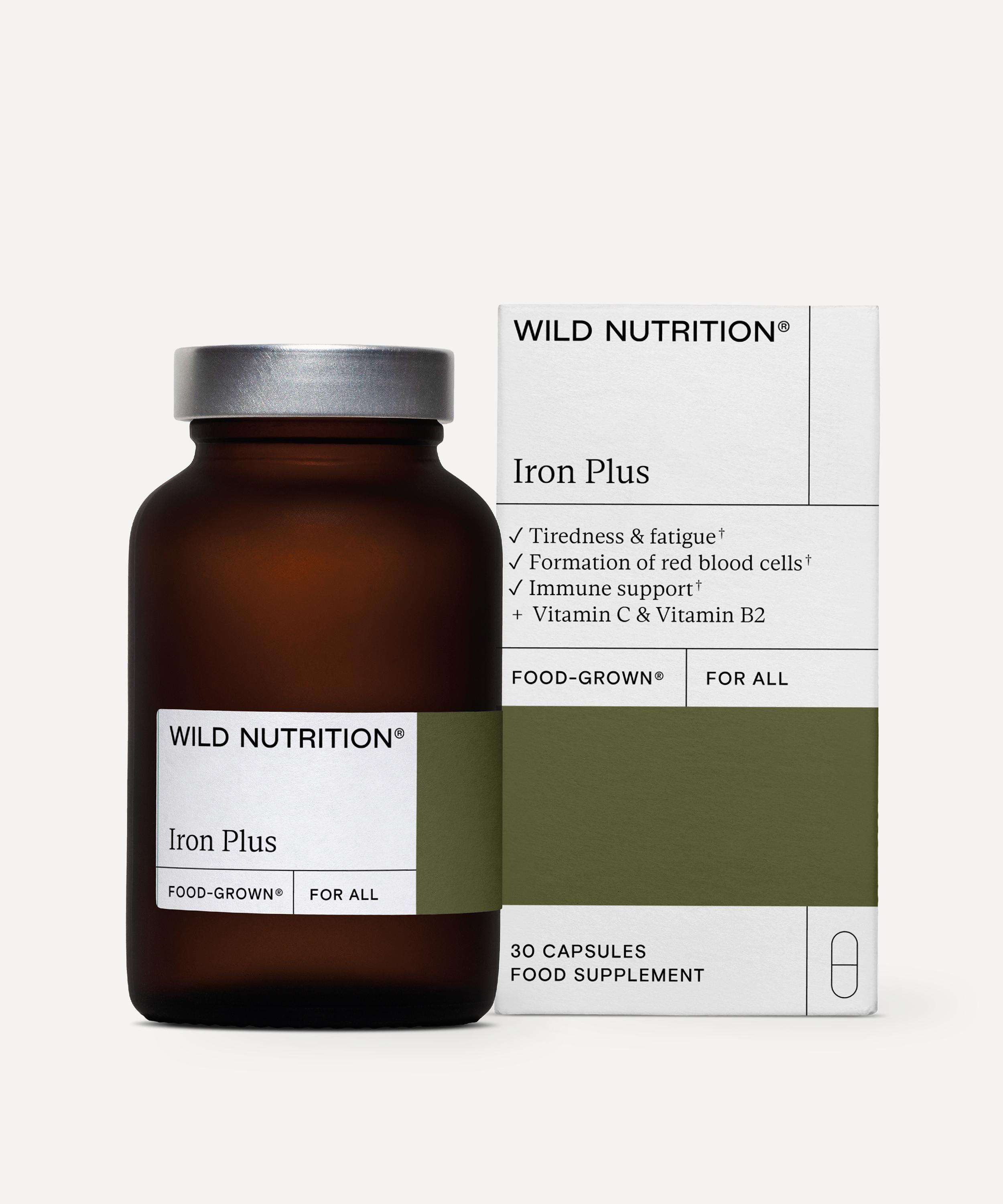 Wild Nutrition - Food Grown Iron Plus 30 Capsules