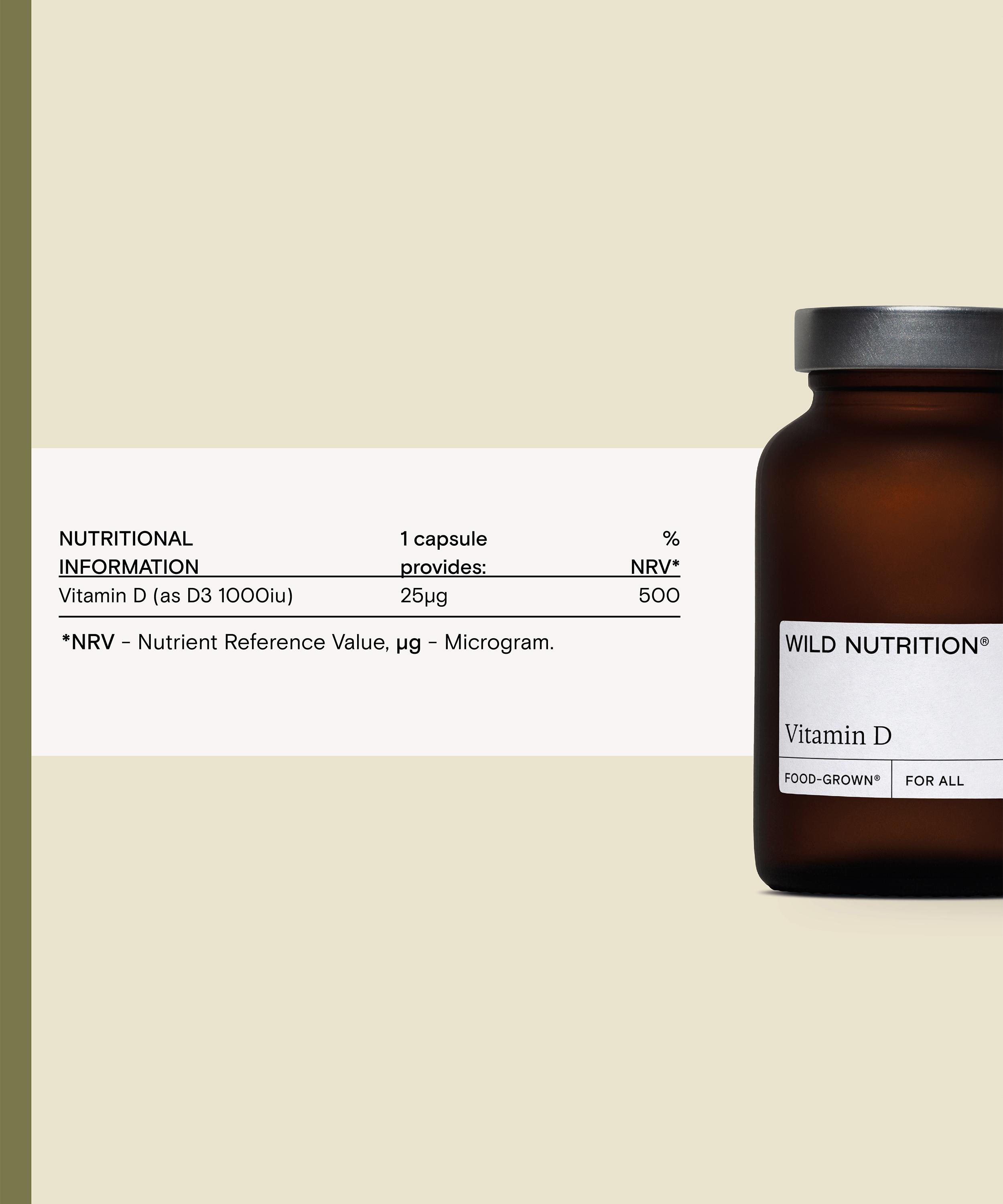 Wild Nutrition - Food Grown Vitamin D 30 Capsules image number 4