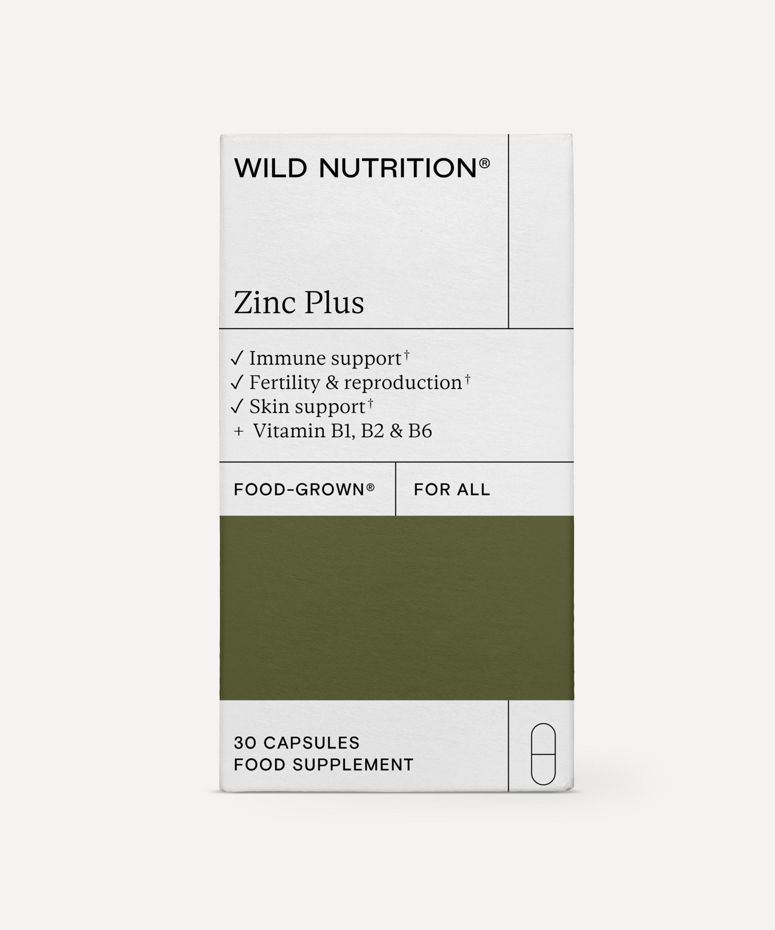 Wild Nutrition - Food Grown Zinc Plus 30 Capsules image number 3