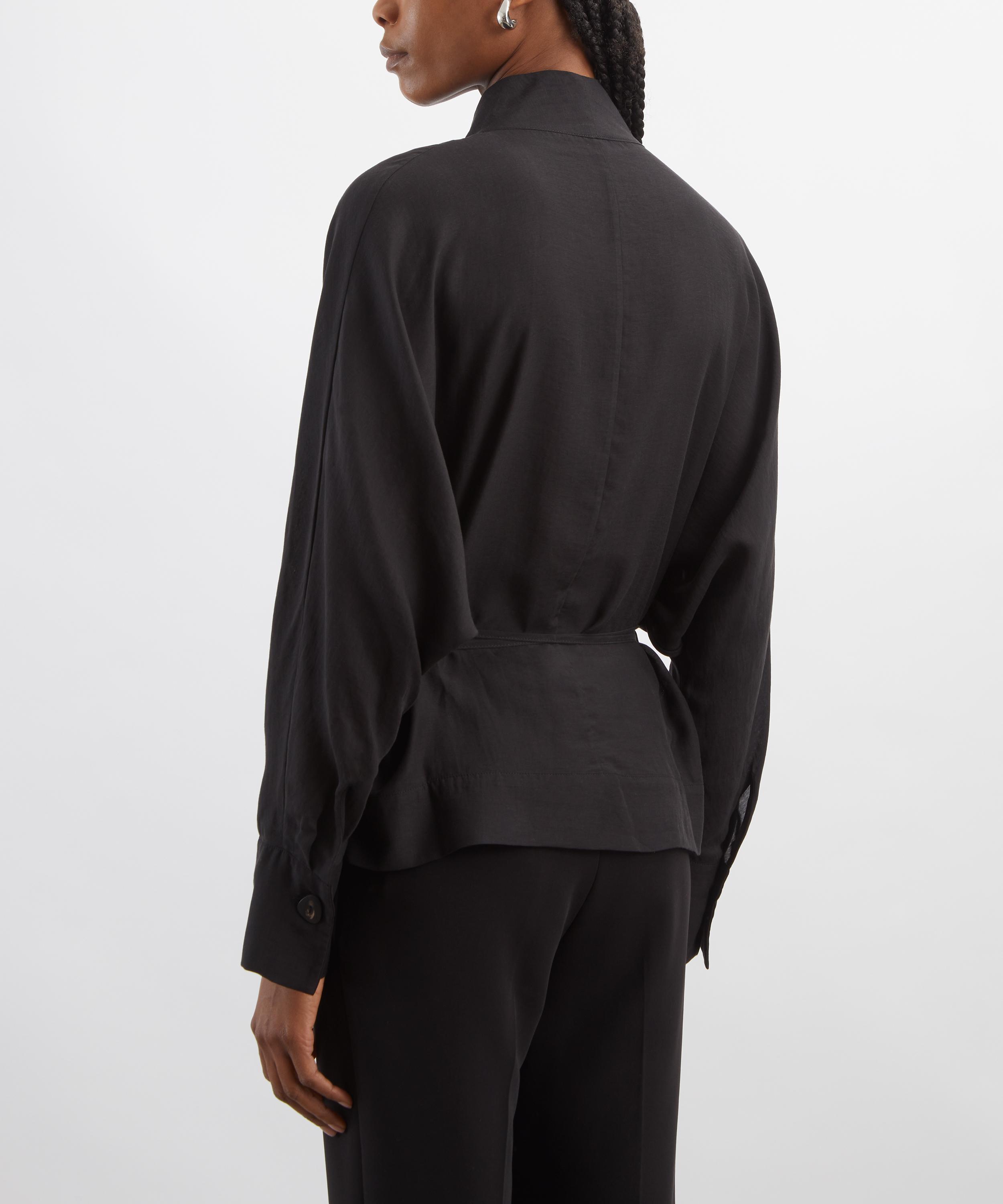 AKYN - Halle Black Wrap Top image number 3
