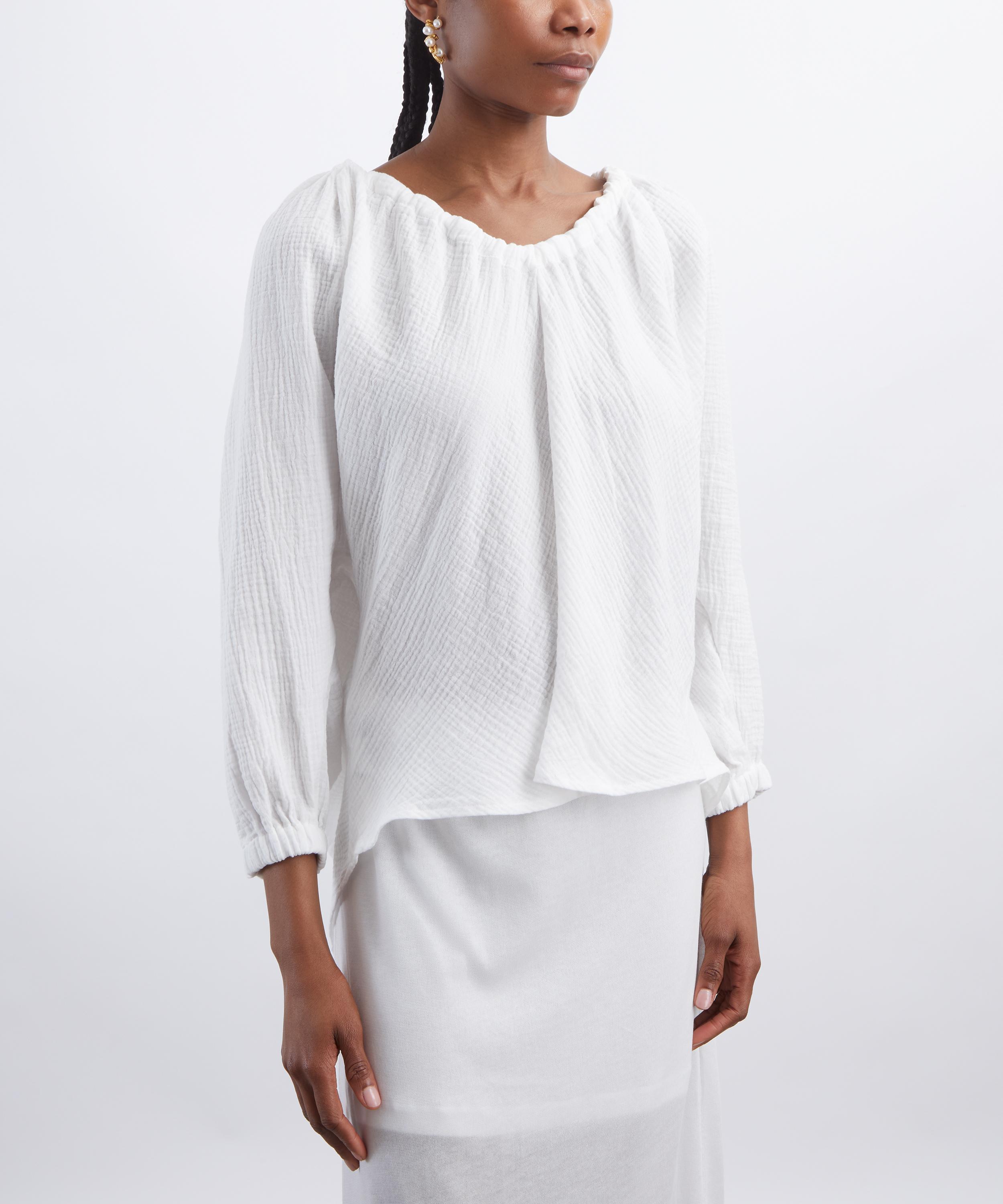 AKYN - Arabella Cotton Gauze Top image number 2