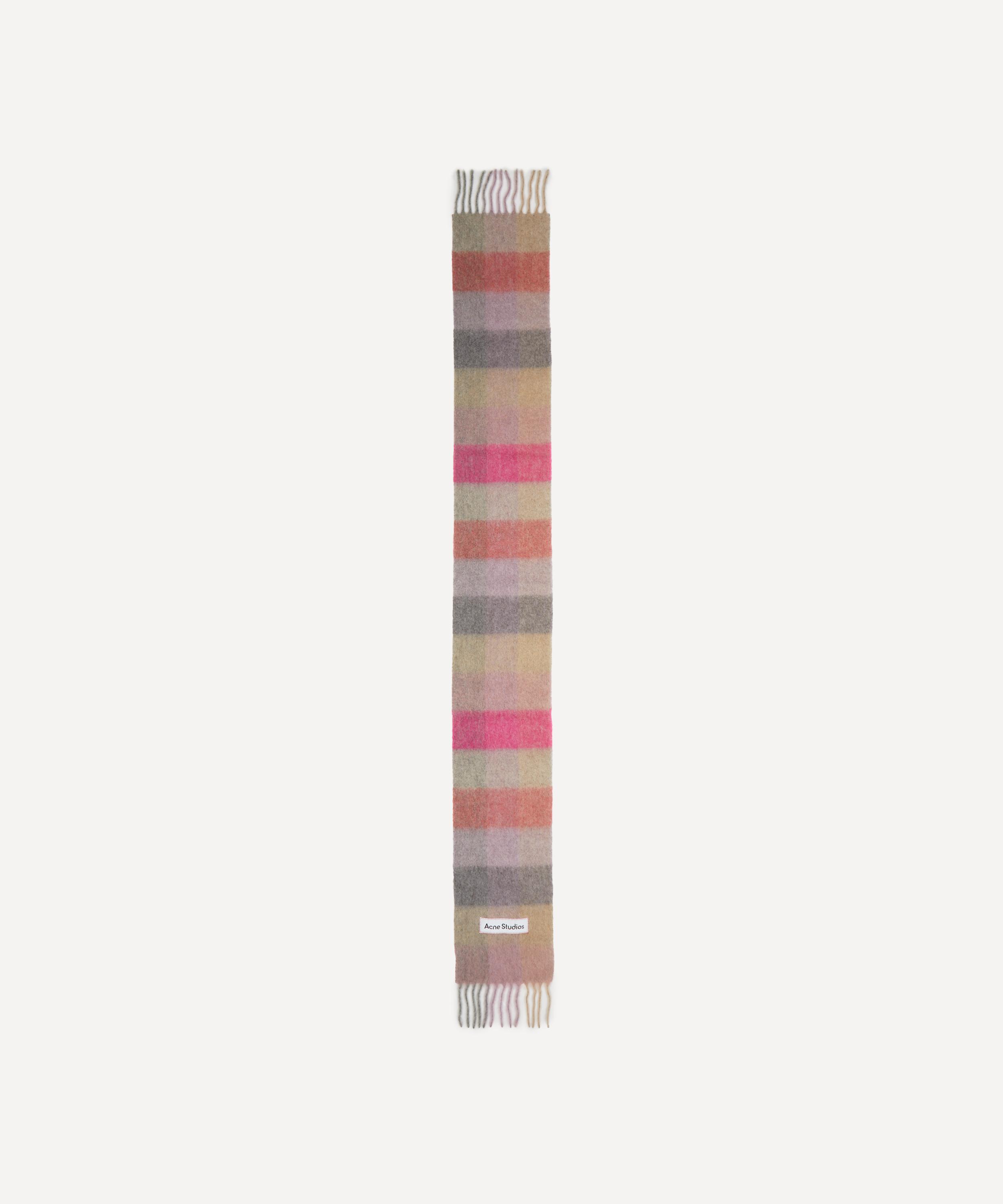 Acne Studios - Mohair Checked Scarf image number 1
