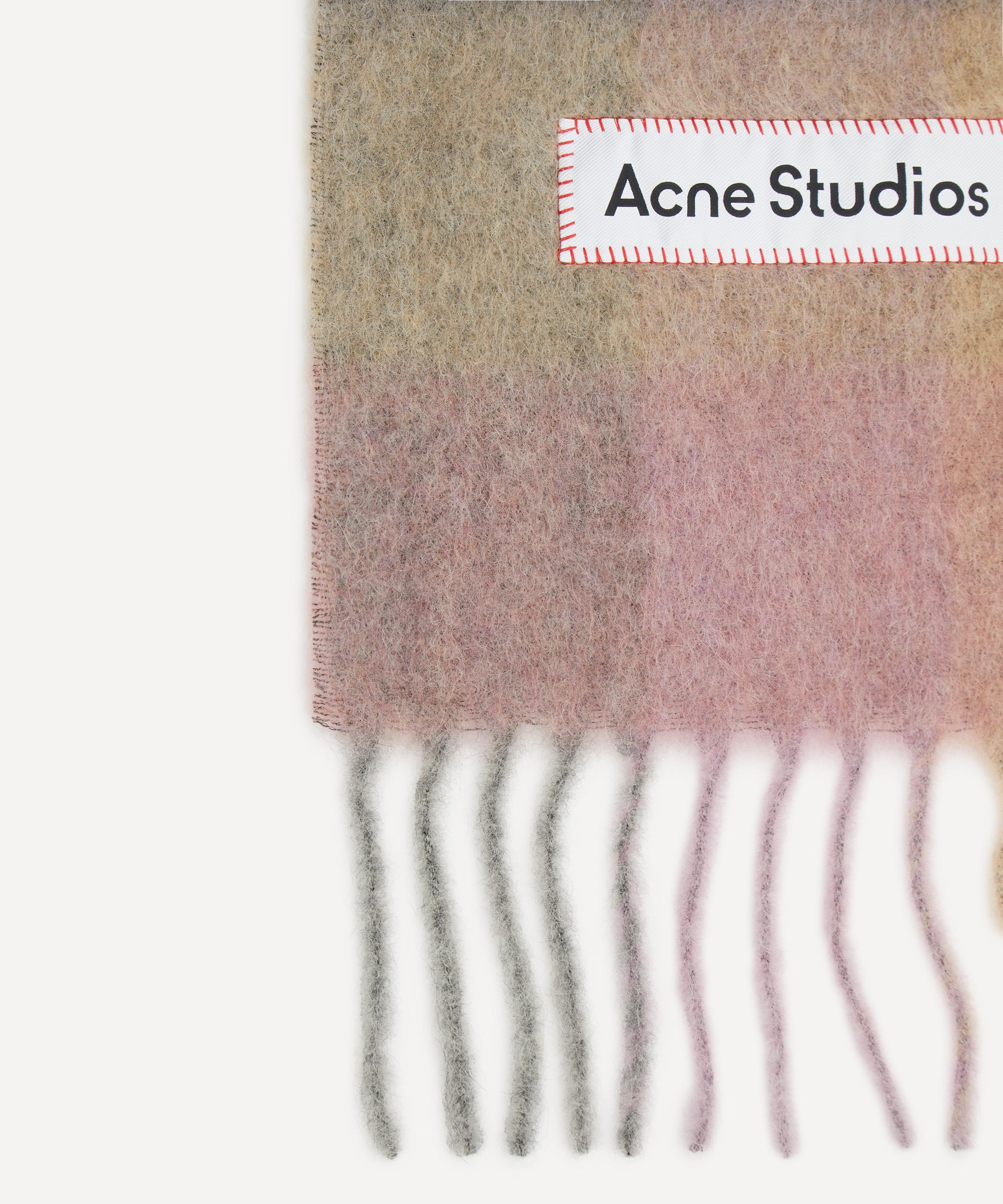Acne Studios - Mohair Checked Scarf image number 2