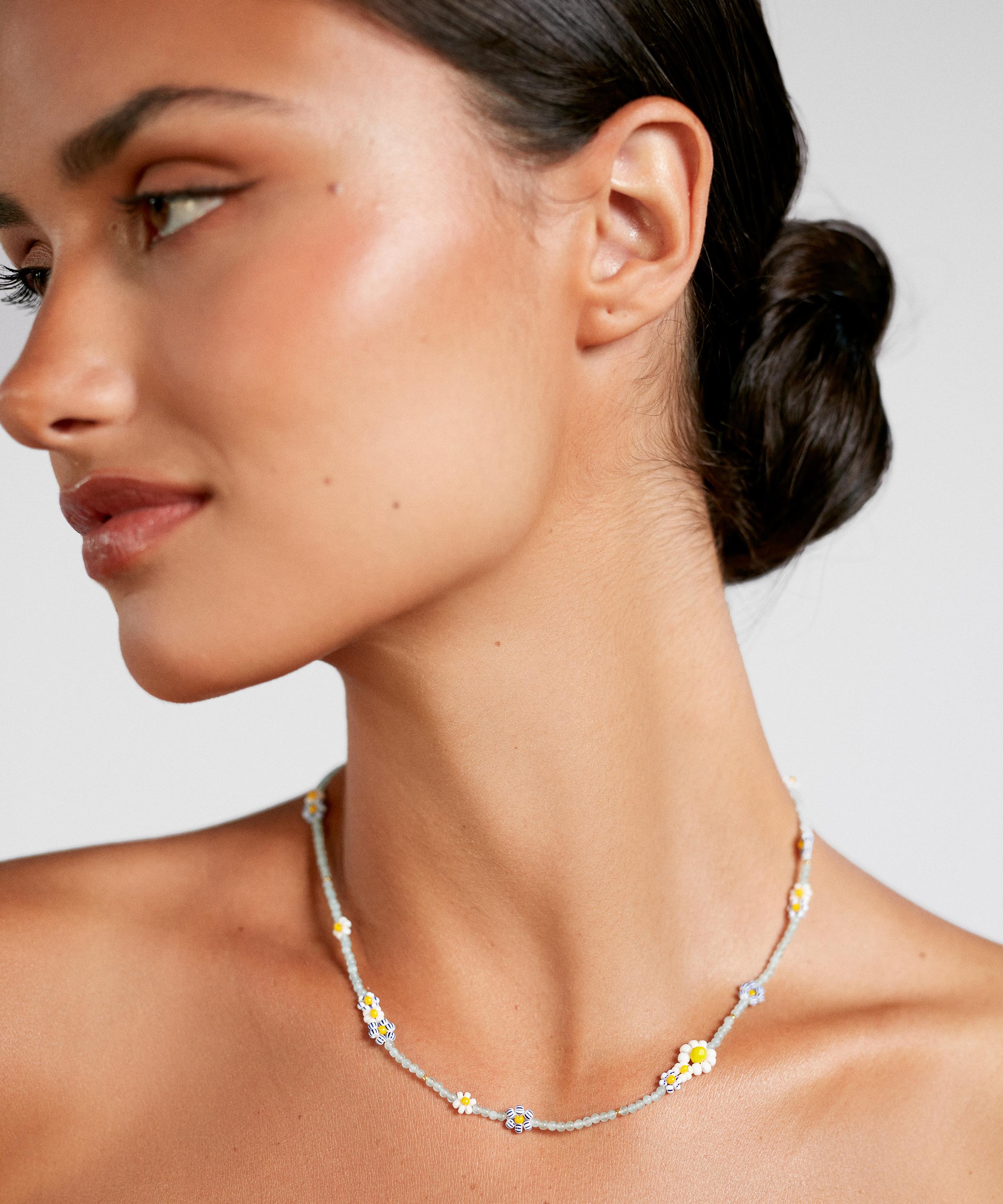 ANNI LU - 18ct Gold-Plated Bluebell Bloom Necklace image number 1